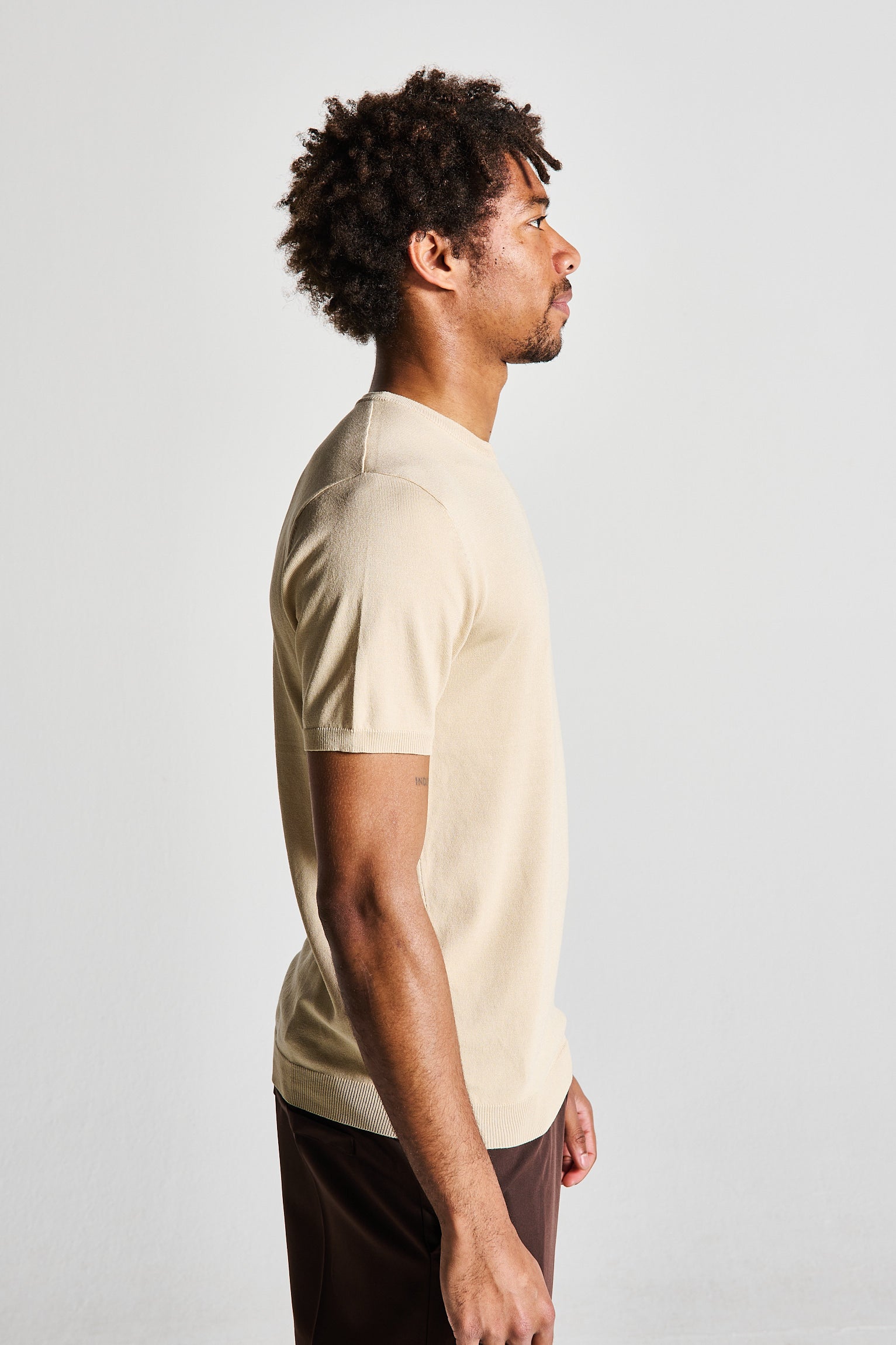 T-SHIRT FILO BEIGE