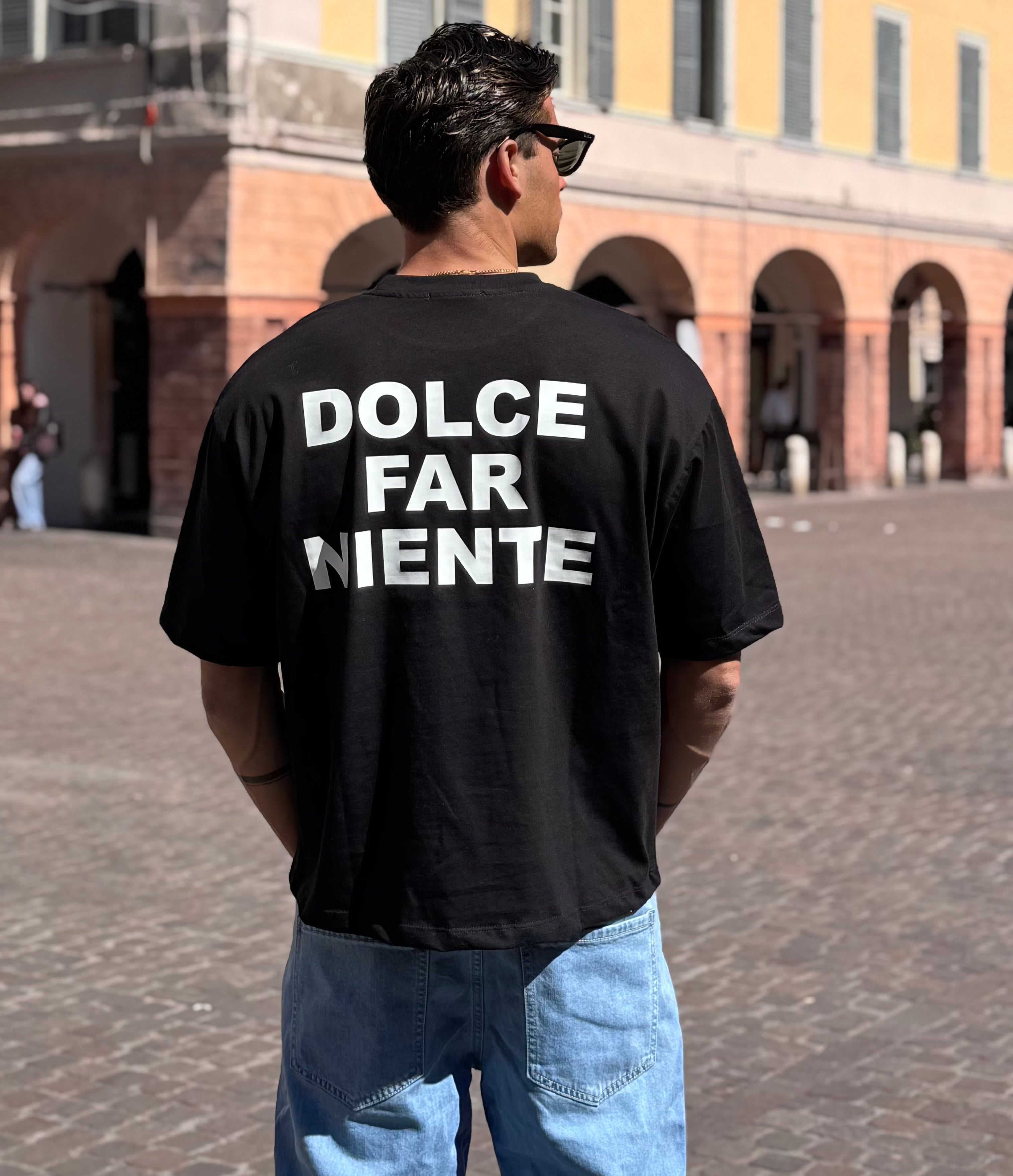 T-SHIRT DOLCE FAR NIENTE NERA
