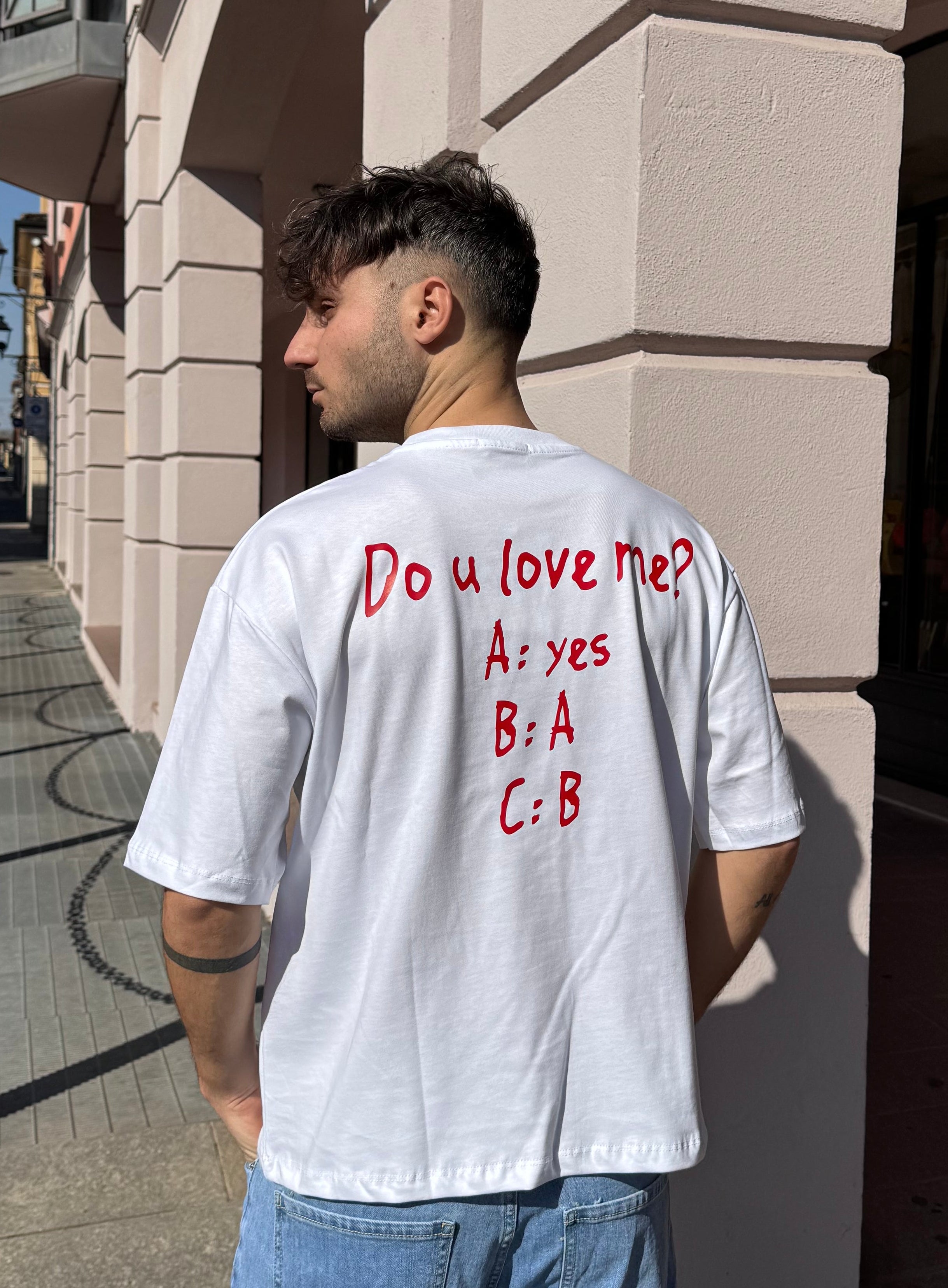 T-SHIRT BIANCA DO YOU LOVE ME?