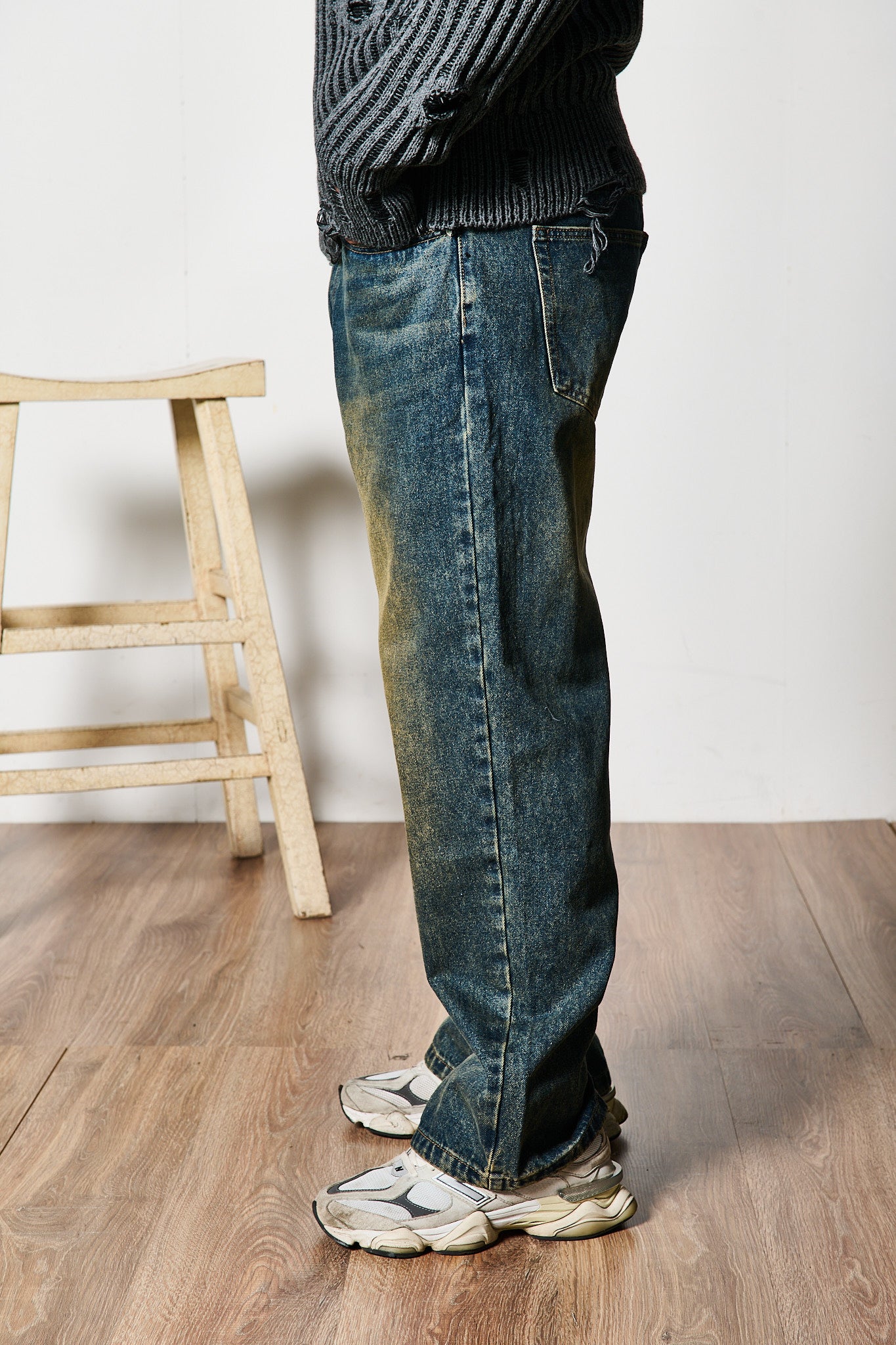 JEANS BAGGY EFFETTO WASHED