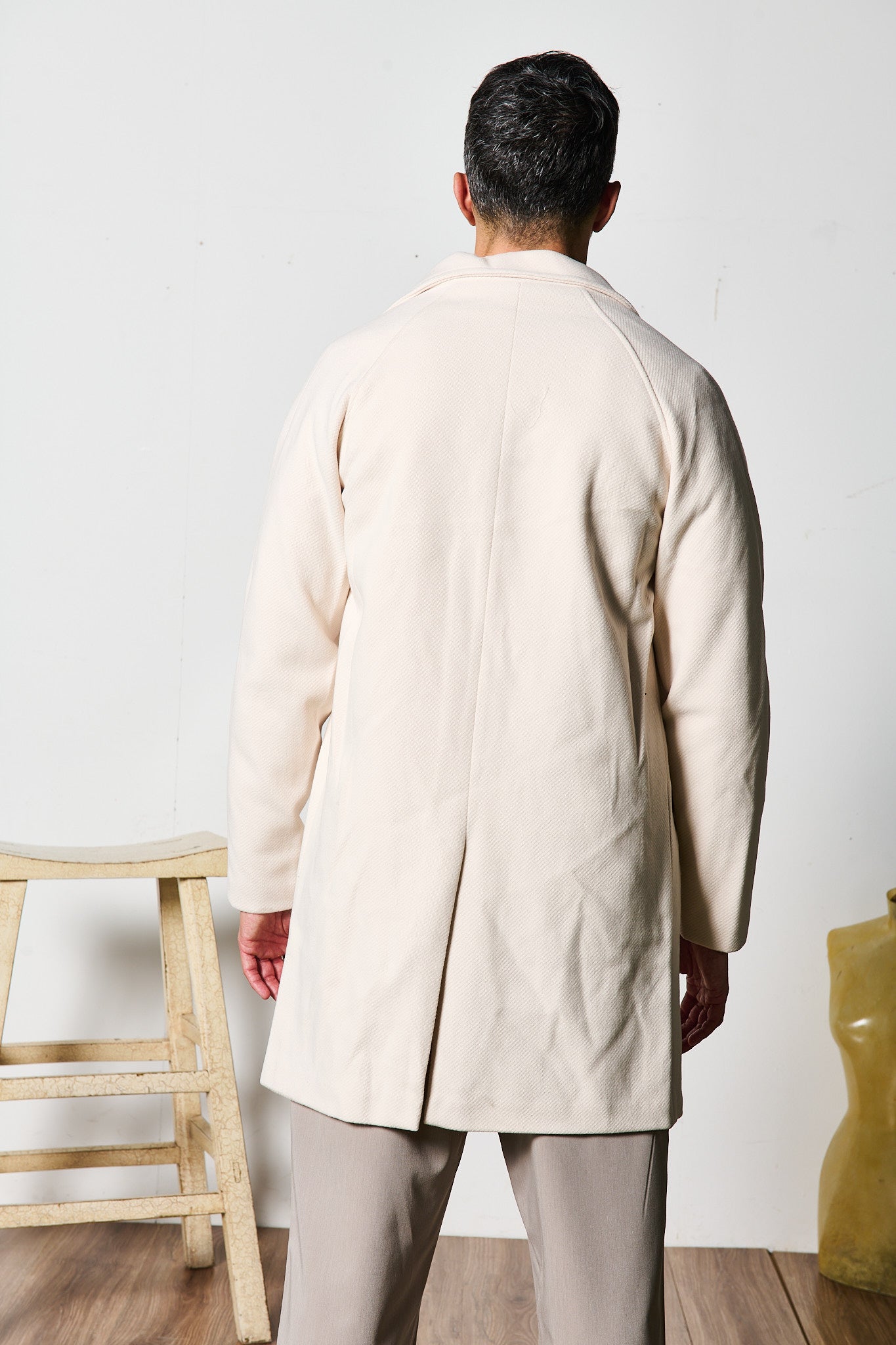 CAPPOTTO MONOPETTO PANNA