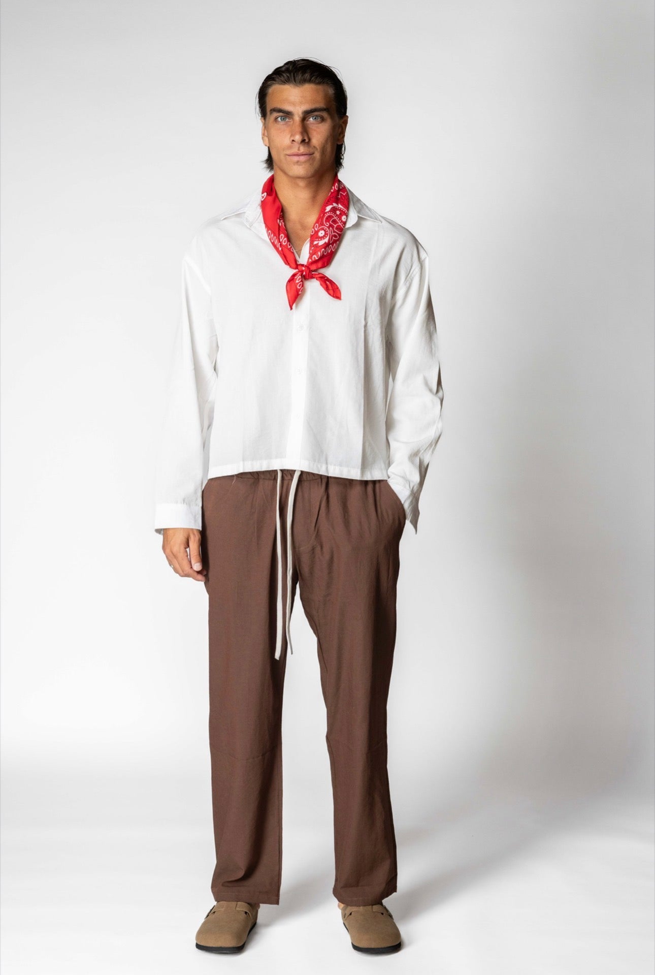 CAMICIA CROP BIANCA