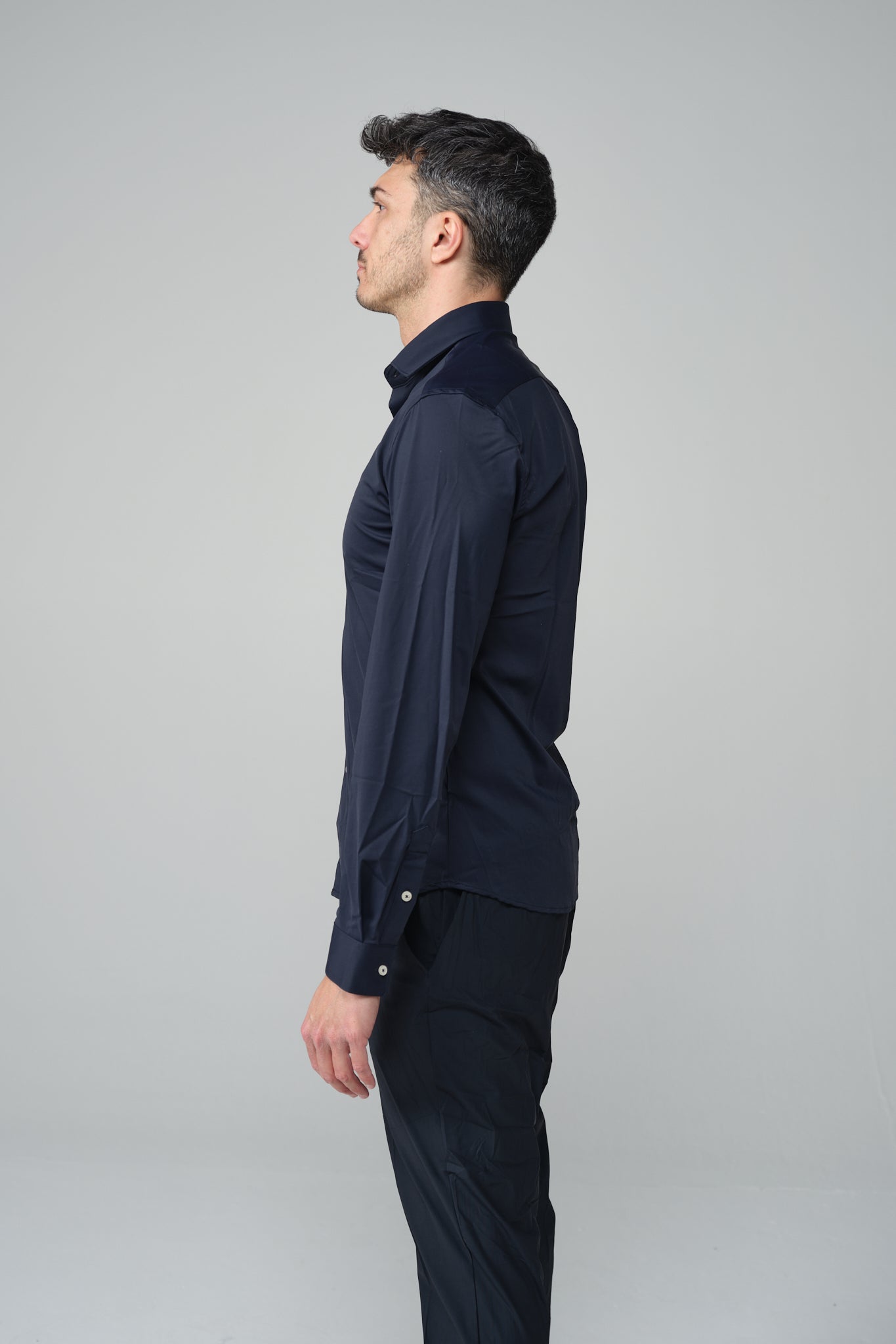 CAMICIA BLU NO STIRO