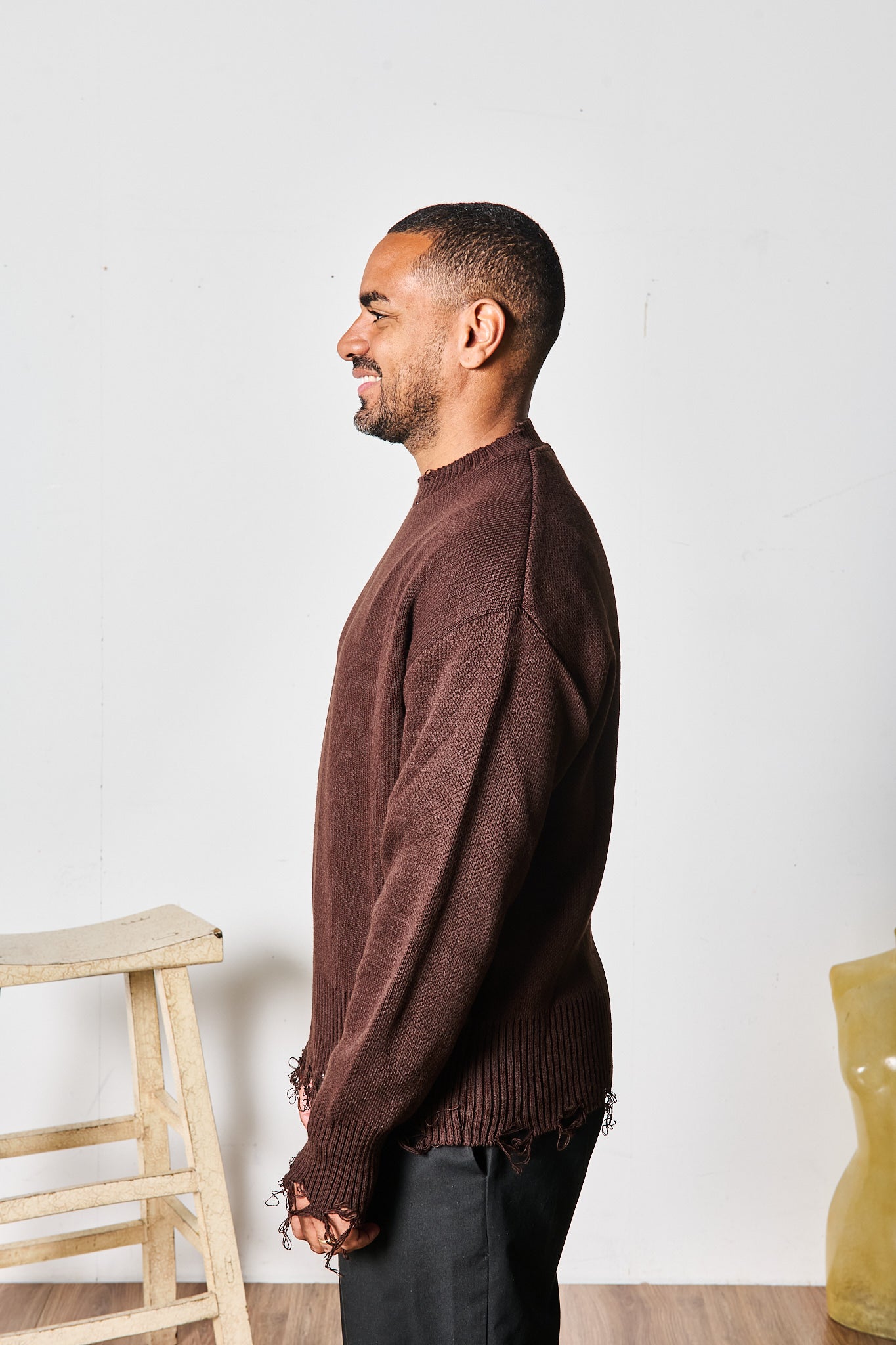 MAGLIONE SFRANGIATO MORO