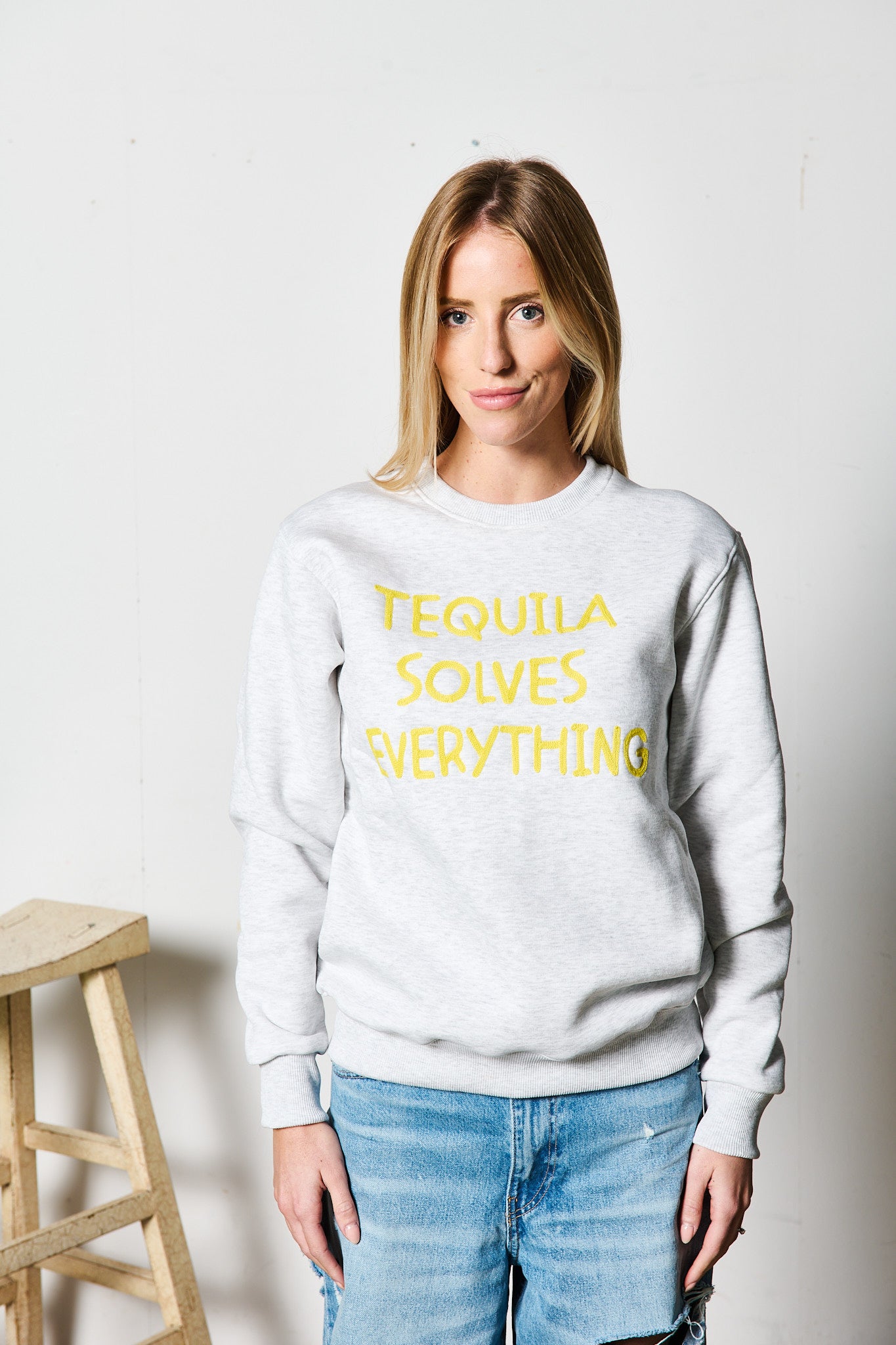 FELPA TEQUILA GRIGIA PER LEI