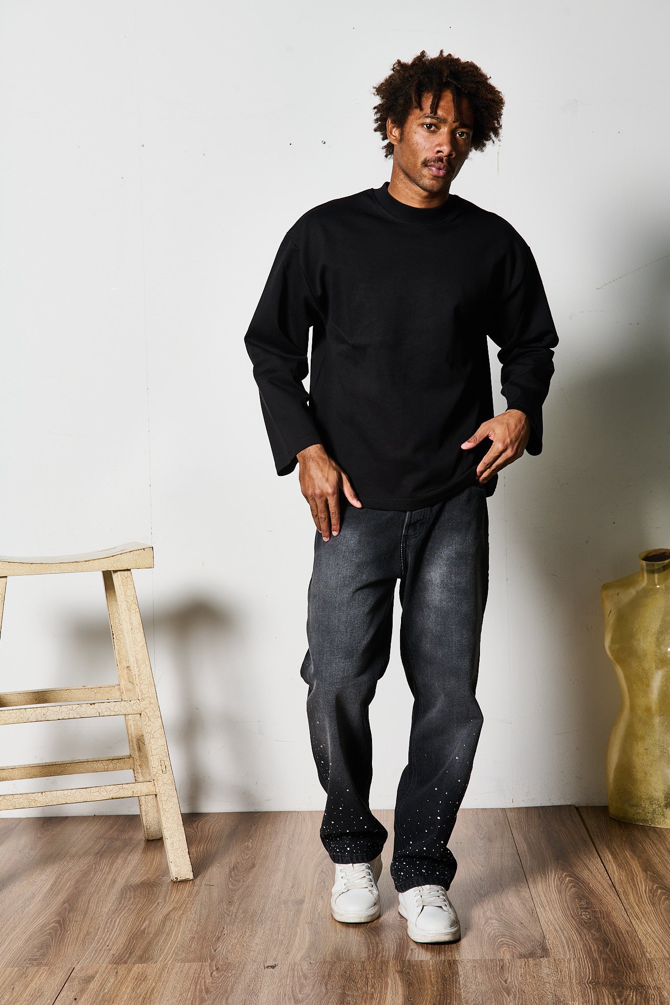 T-SHIRT LONGSLEEVE NERA