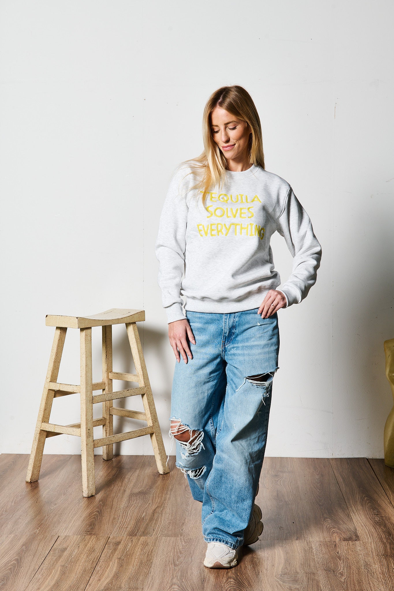 FELPA TEQUILA GRIGIA PER LEI