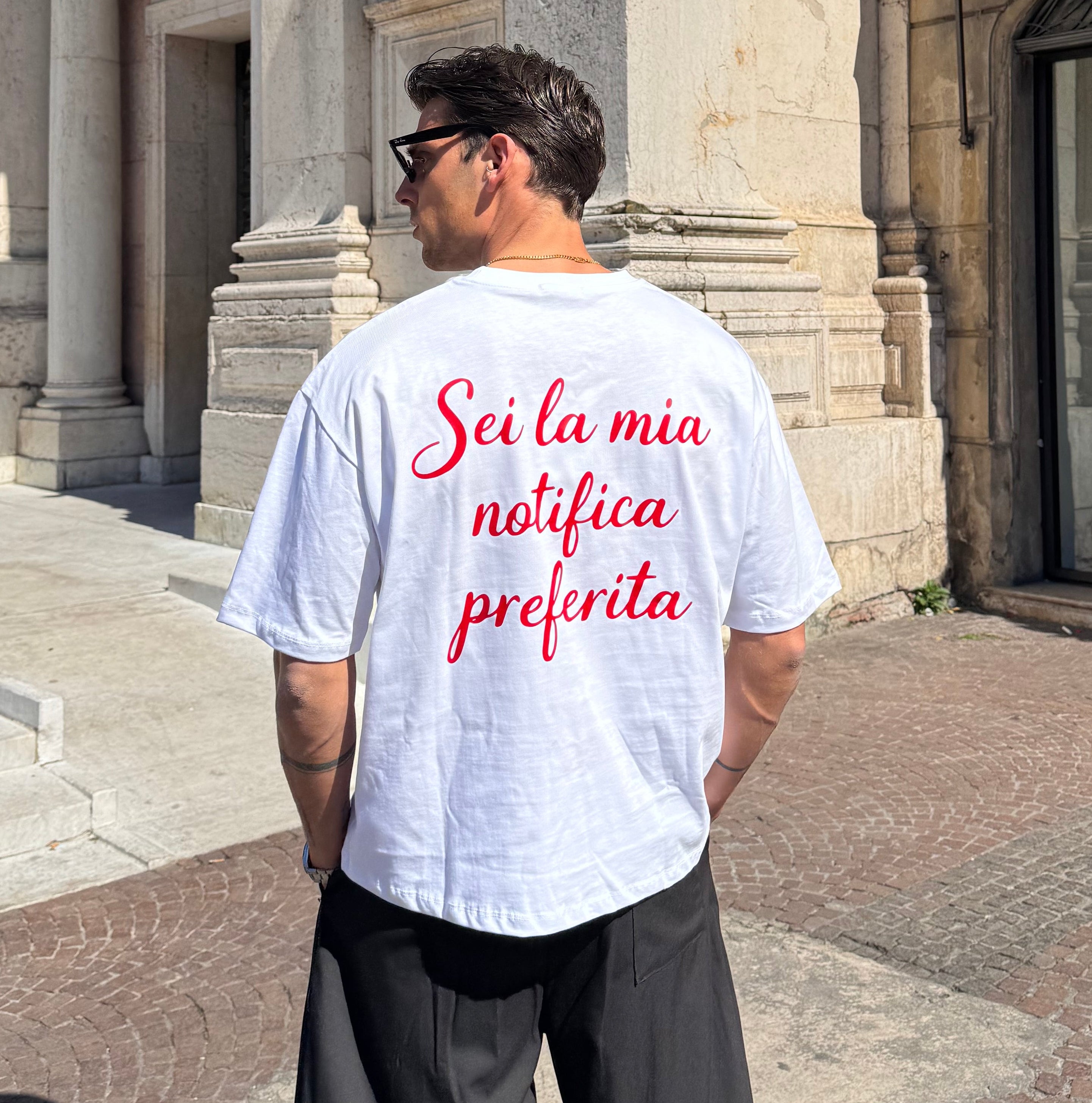 T-SHIRT NOTIFICA PREFERITA BIANCA