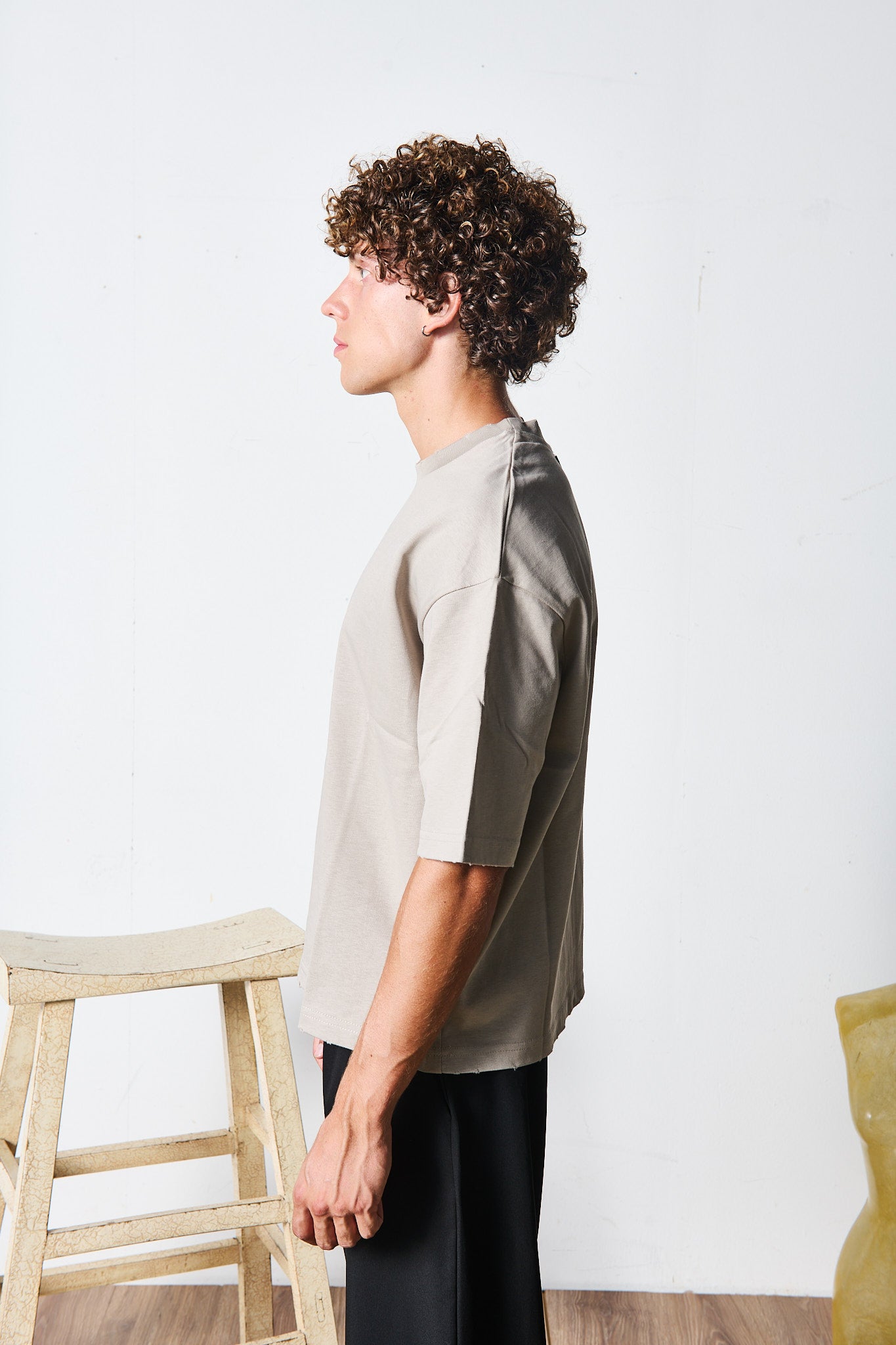 T-SHIRT CROP BEIGE