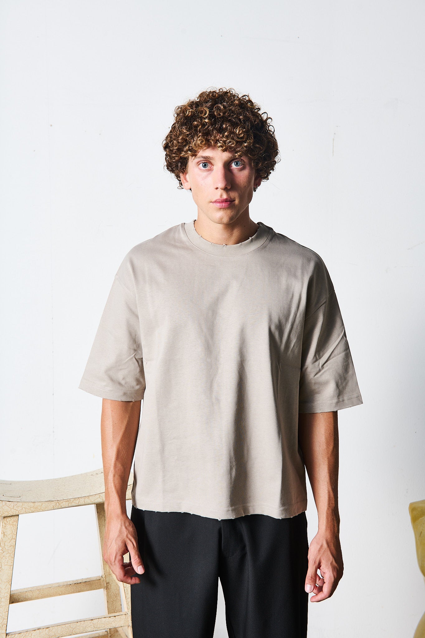 T-SHIRT CROP BEIGE