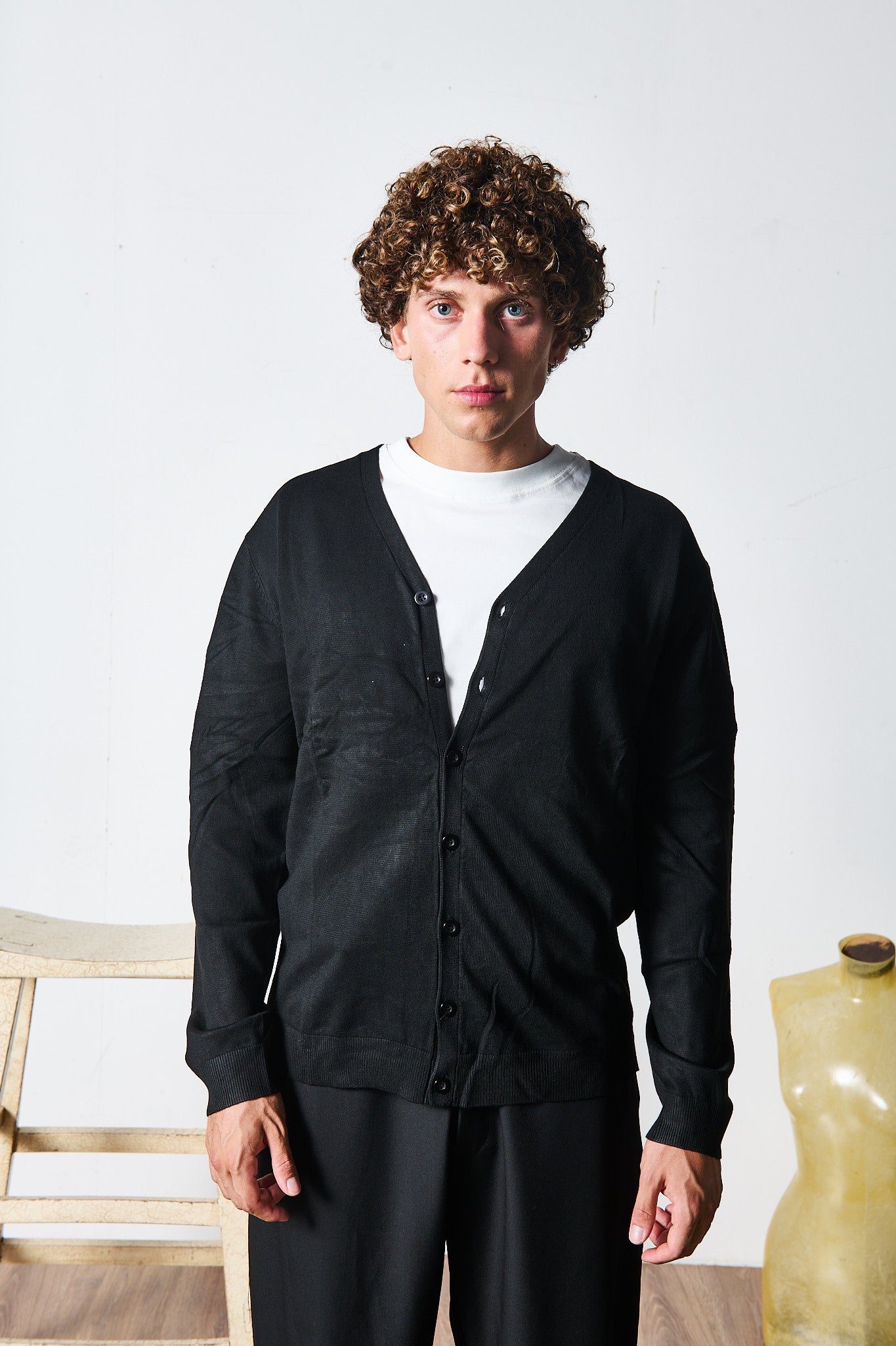 CARDIGAN IN MAGLIA NERO
