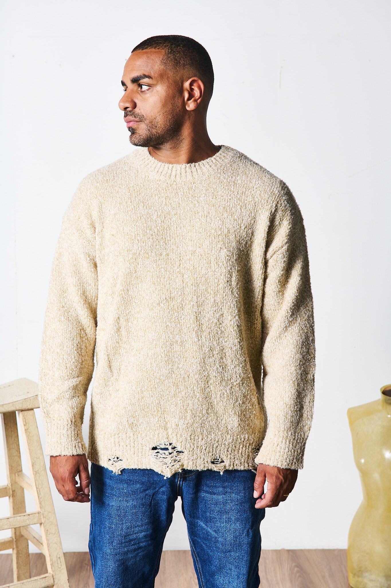 MAGLIONE OVER BEIGE
