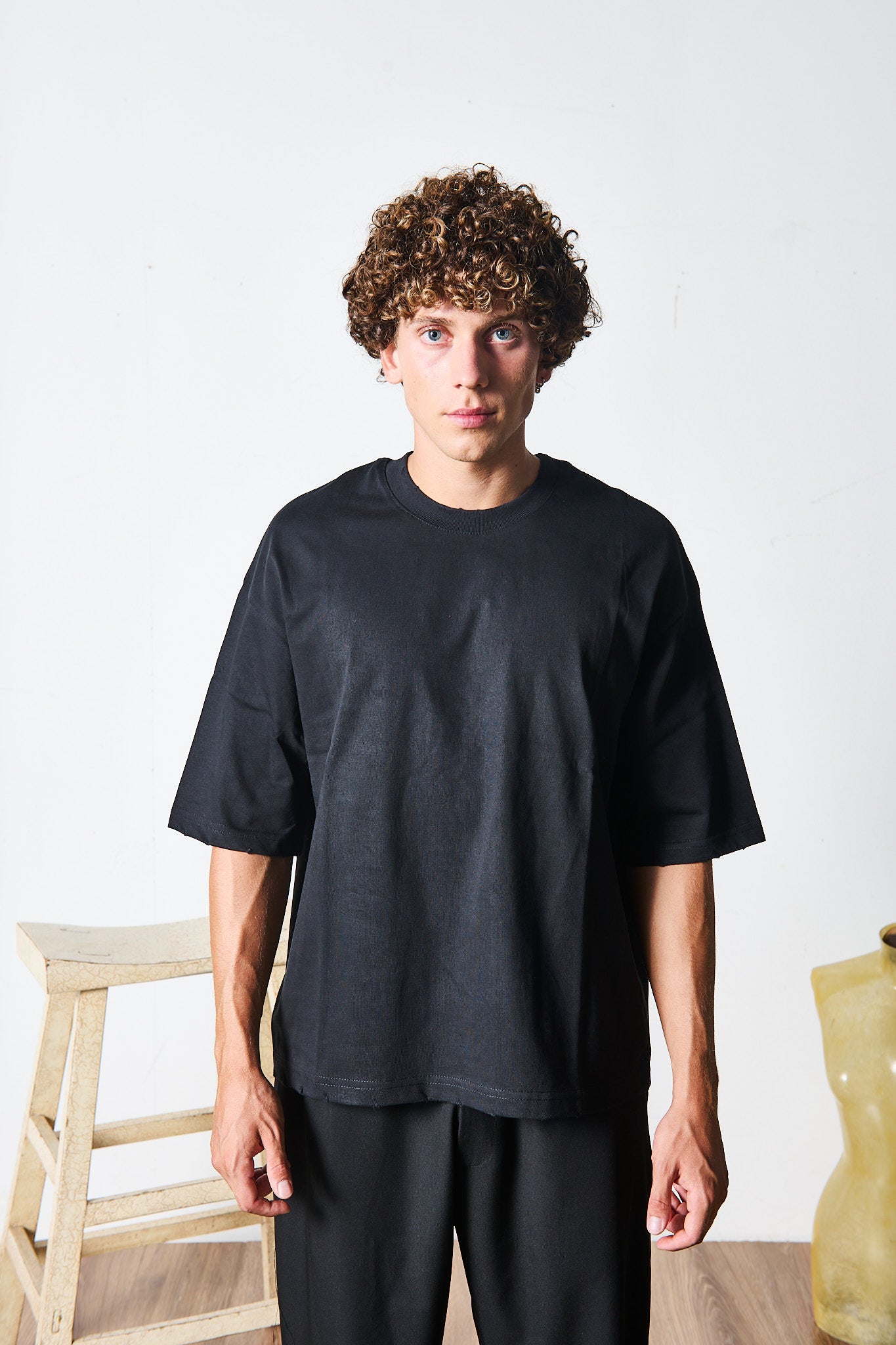 T-SHIRT CROP NERA