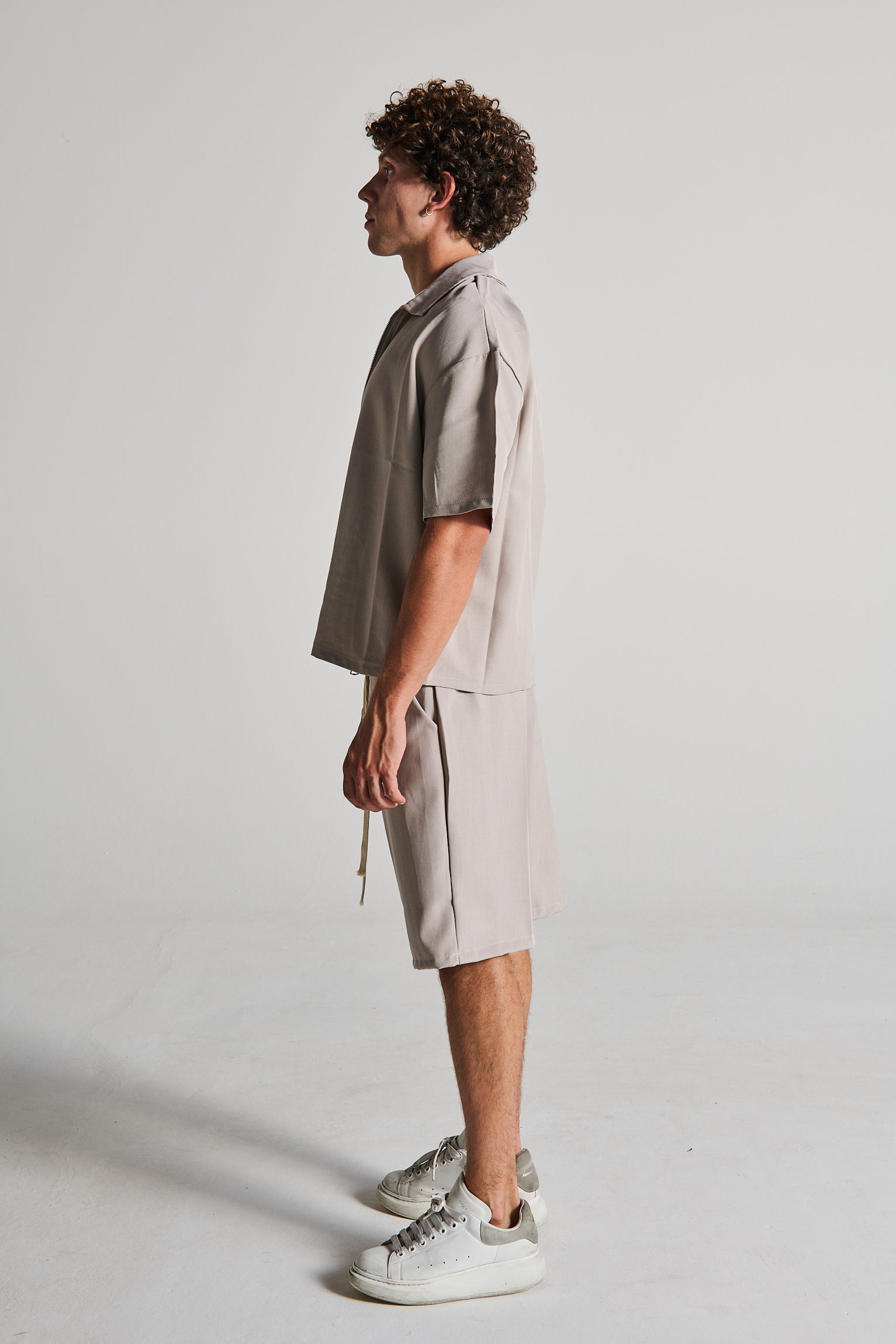 COMPLETO ZIP FANGO BERMUDA