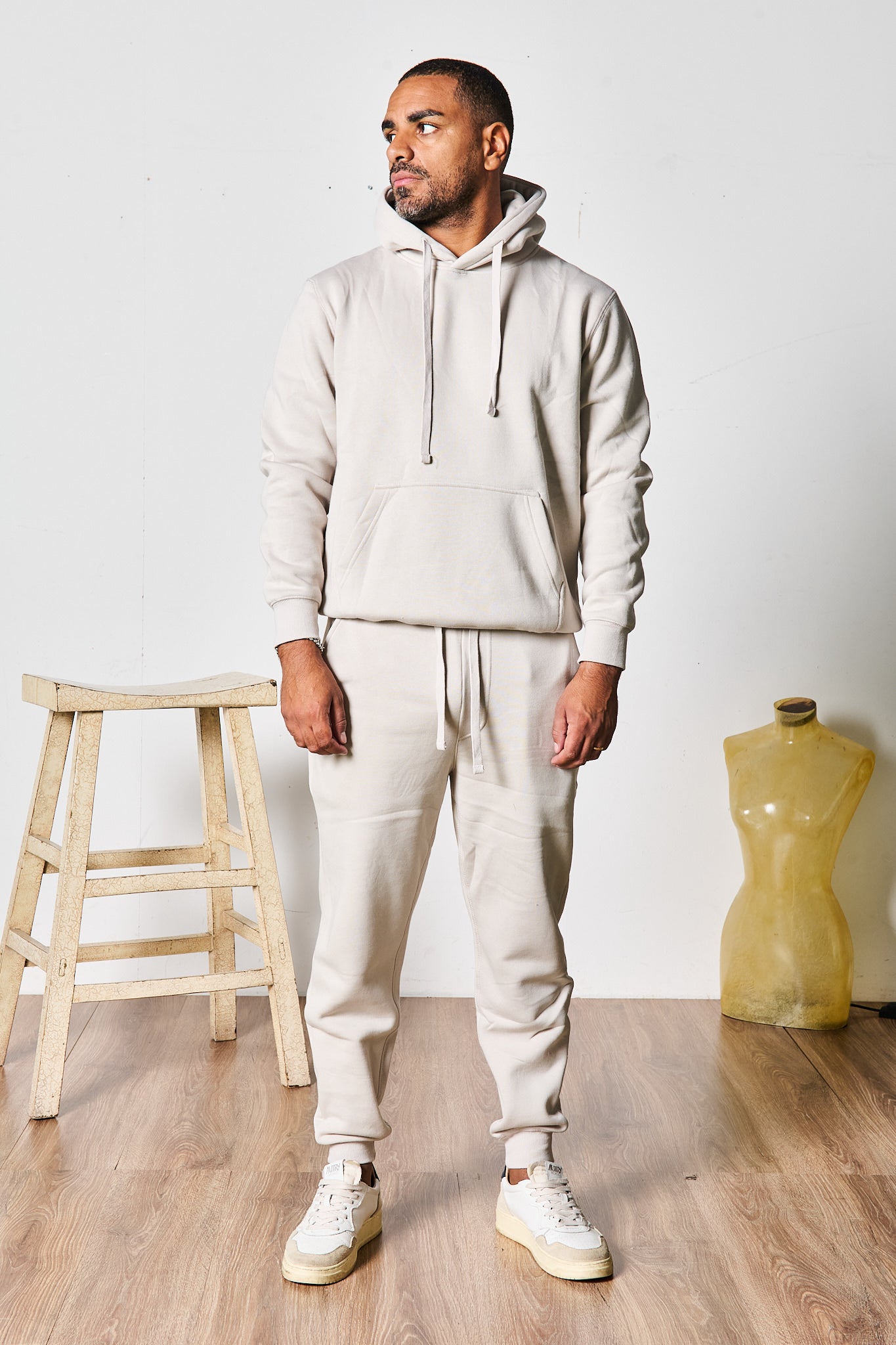 COMPLETO TUTA BEIGE MARFI CON CAPPUCCIO