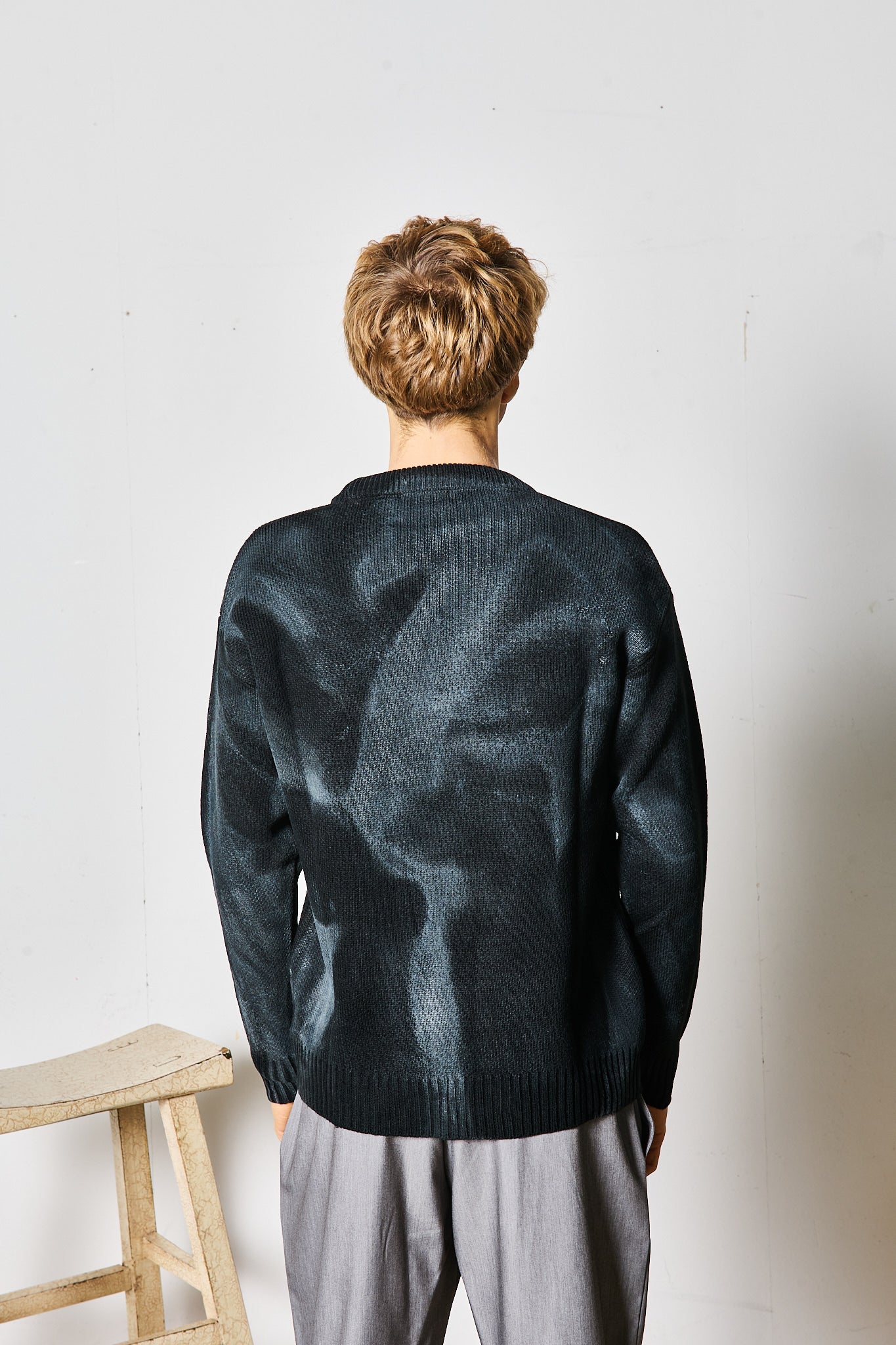 MAGLIONE SFUMATO NERO