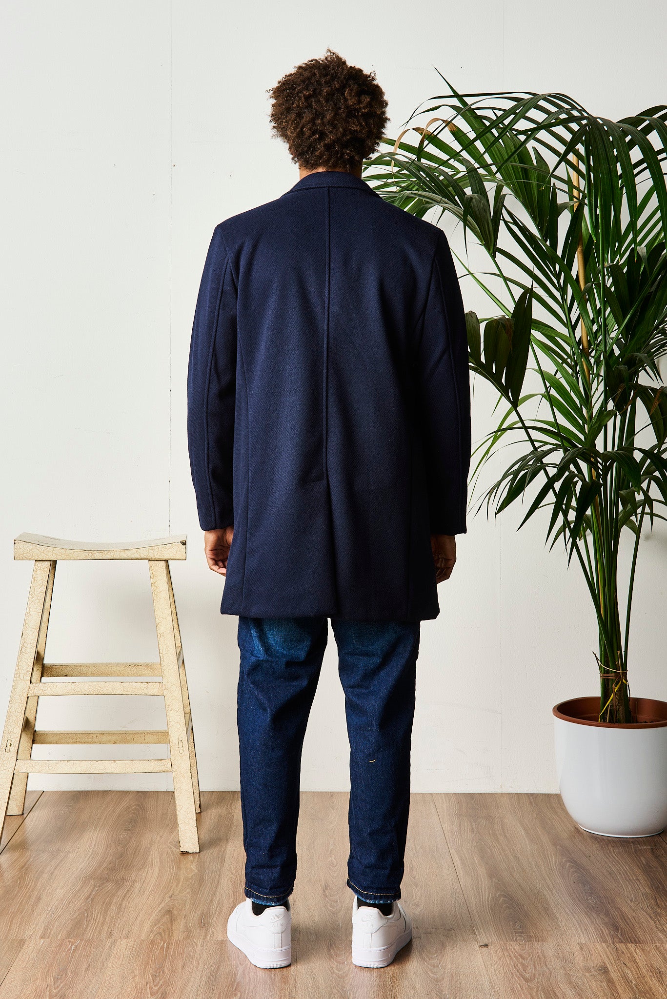 CAPPOTTO BLU MONOPETTO