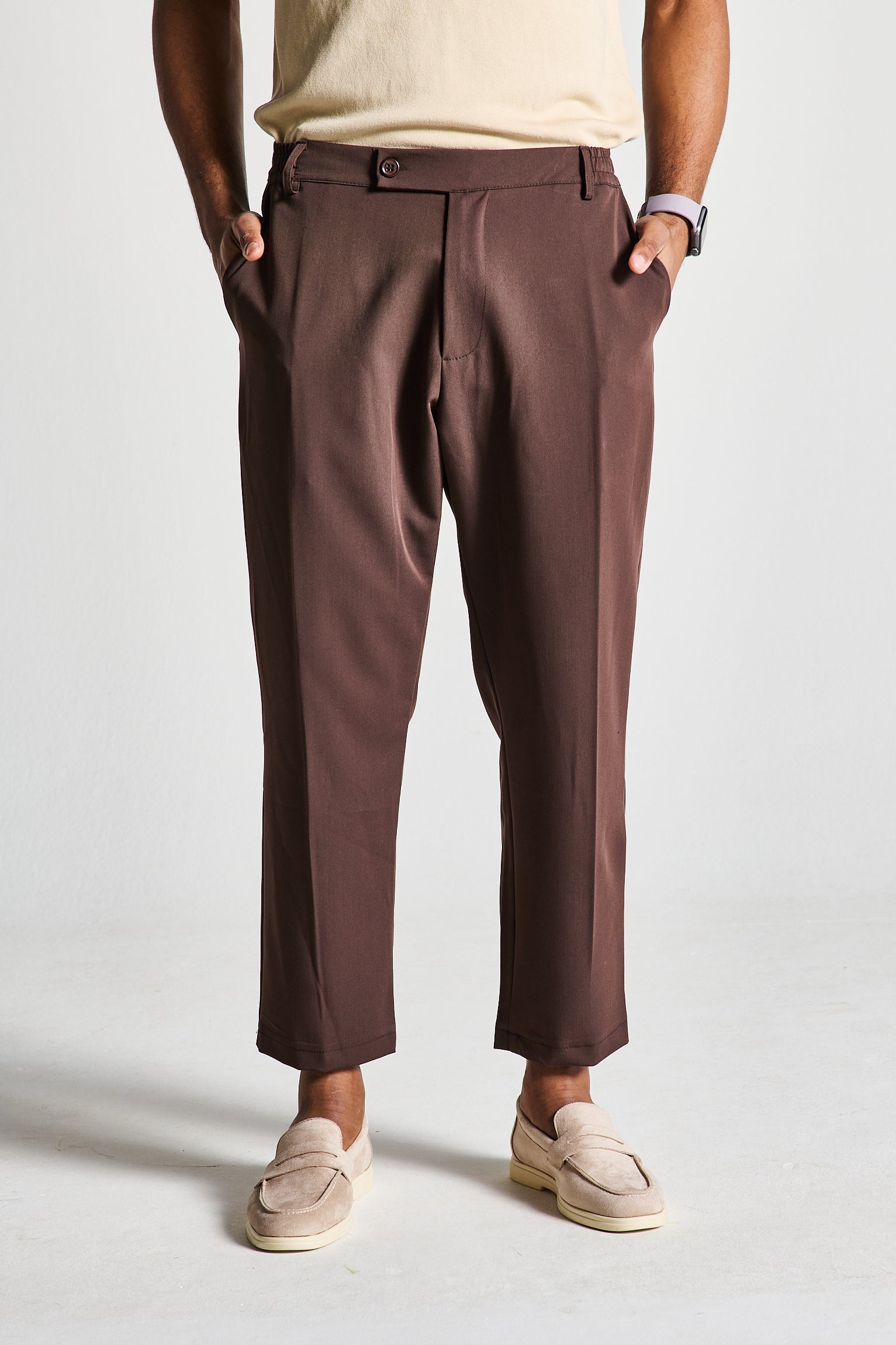 PANTALONE CHINO MORO