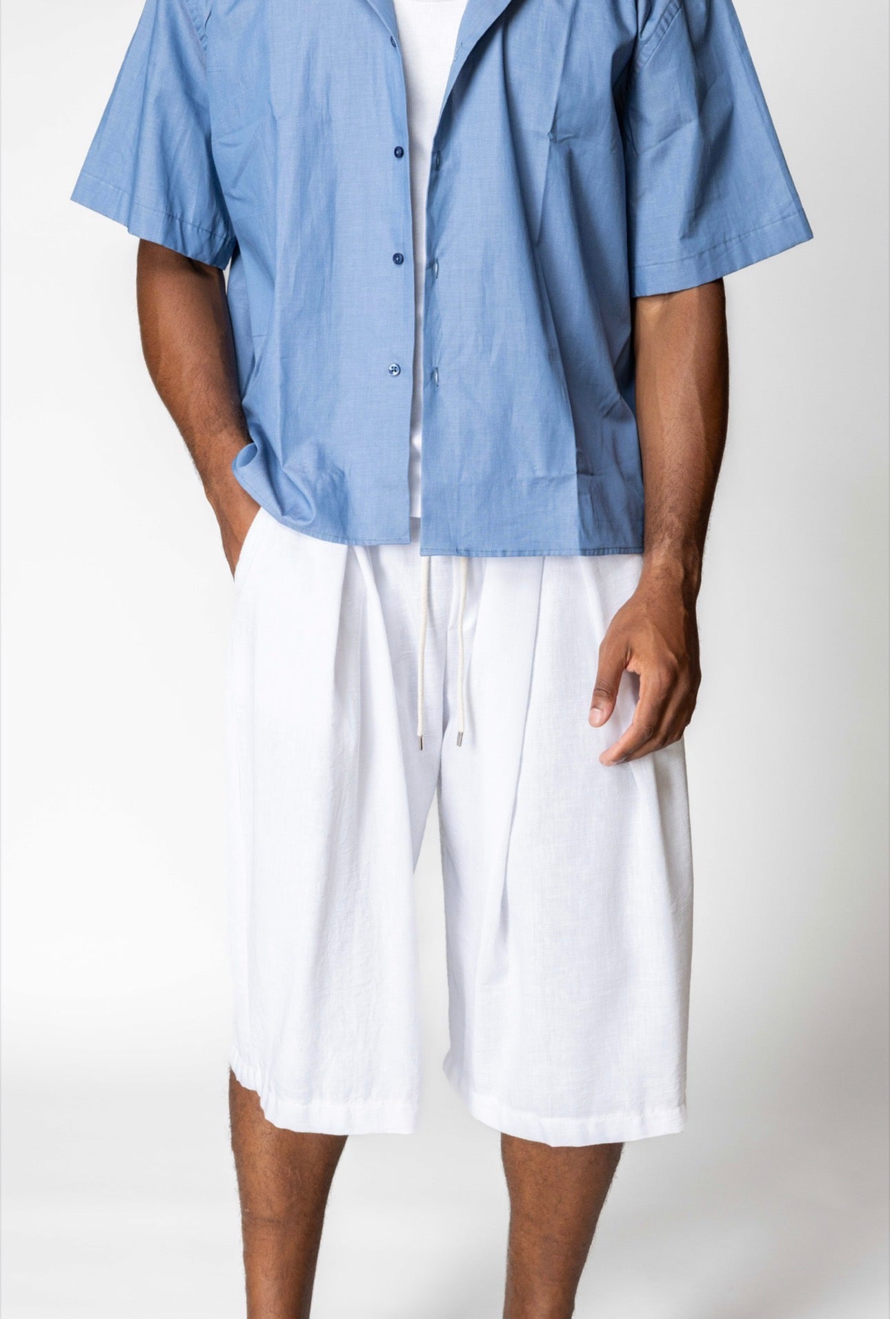 BERMUDA LINO BIANCO PENCES