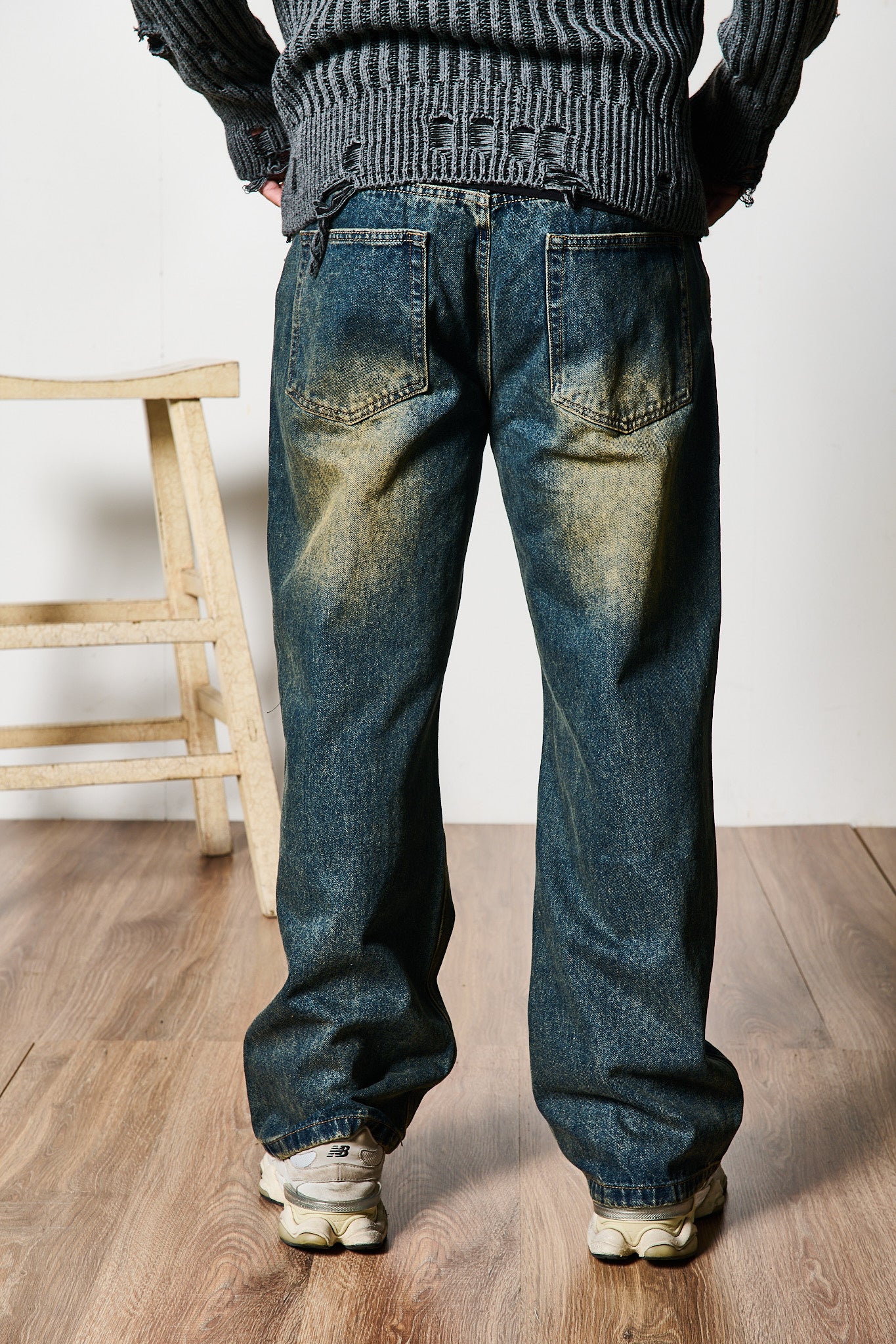 JEANS BAGGY EFFETTO WASHED