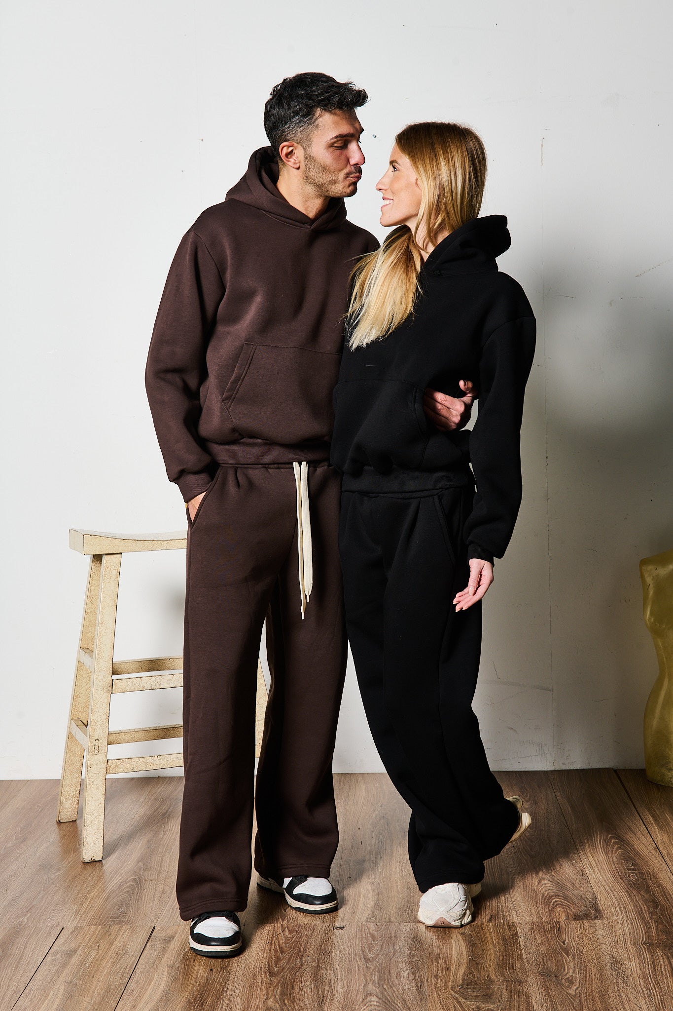 COMPLETO TUTA BOXY NERO PER LEI