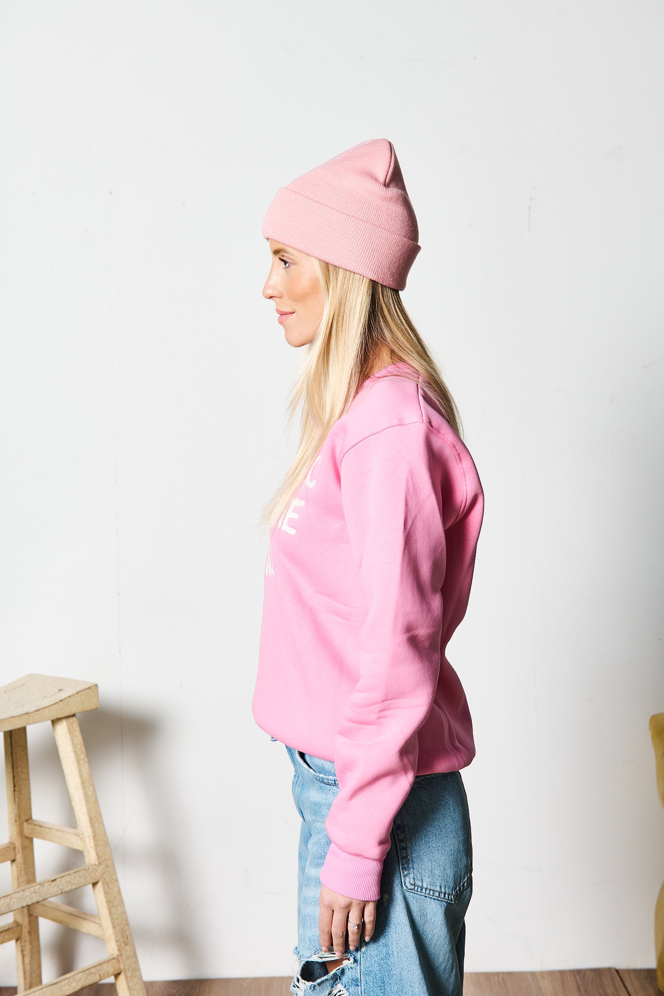 FELPA GIN MOOD ROSA PER LEI