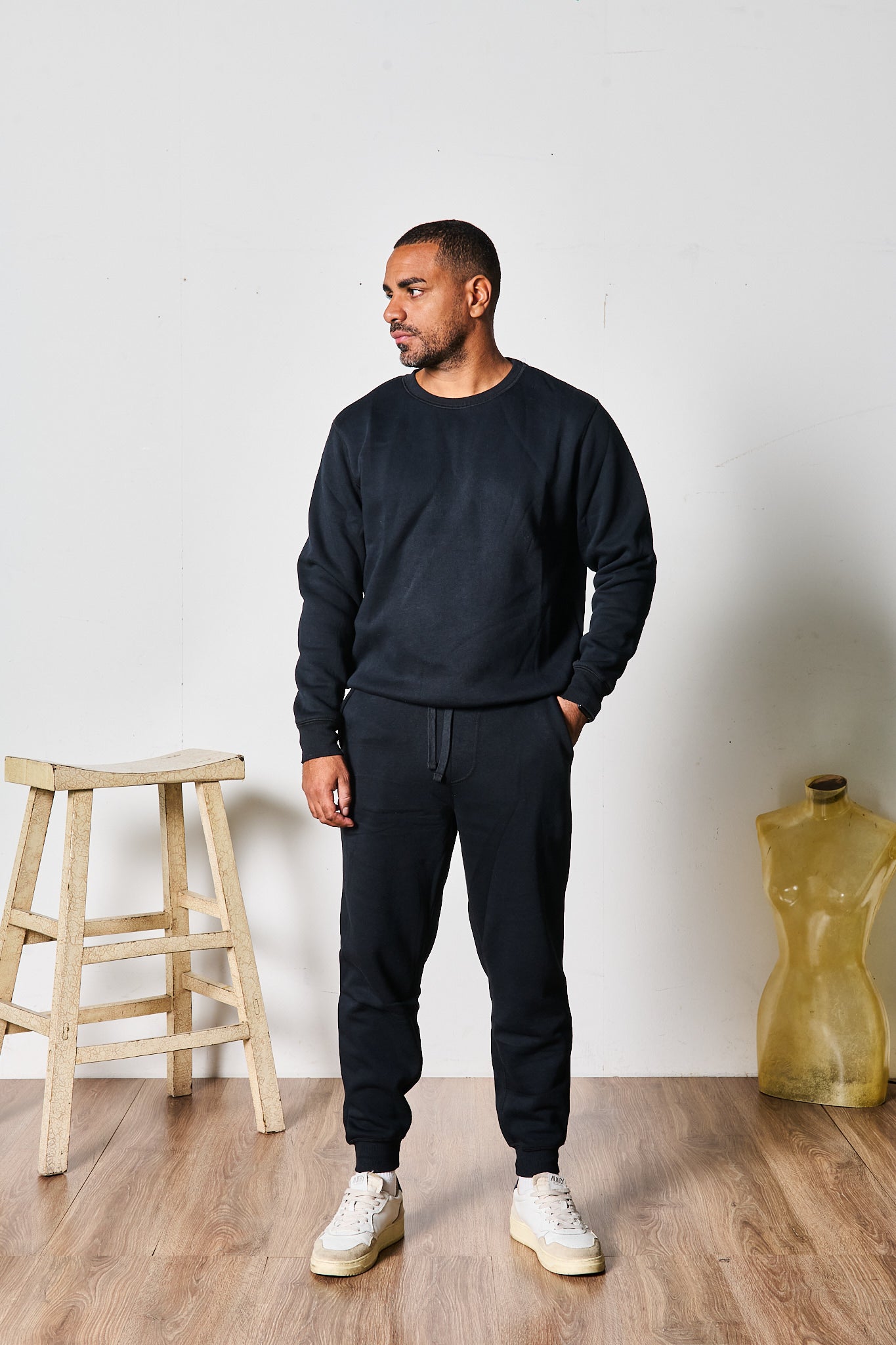COMPLETO TUTA MARFI GIROCOLLO BLACK