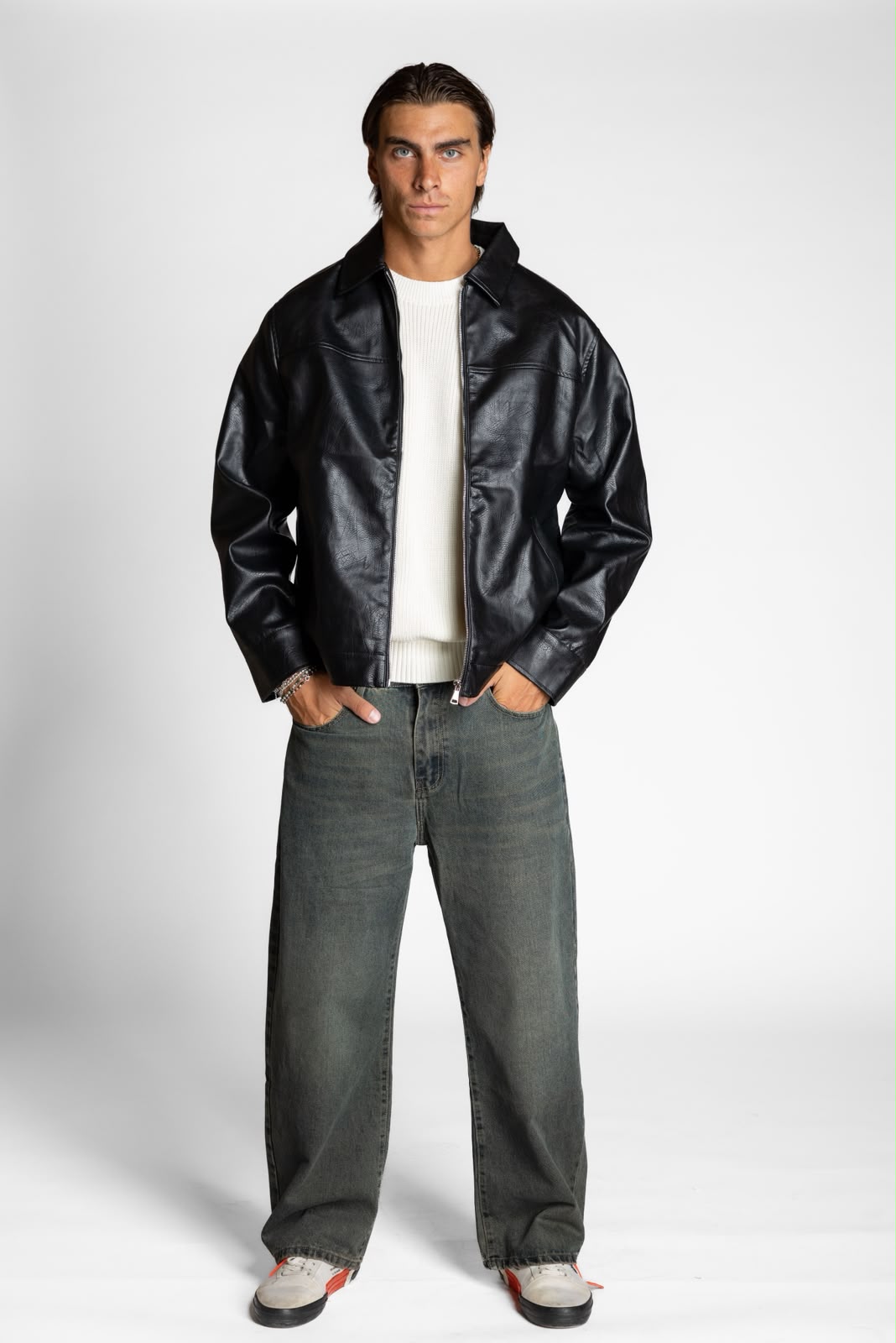 GIACCA ZIP ECO - PELLE