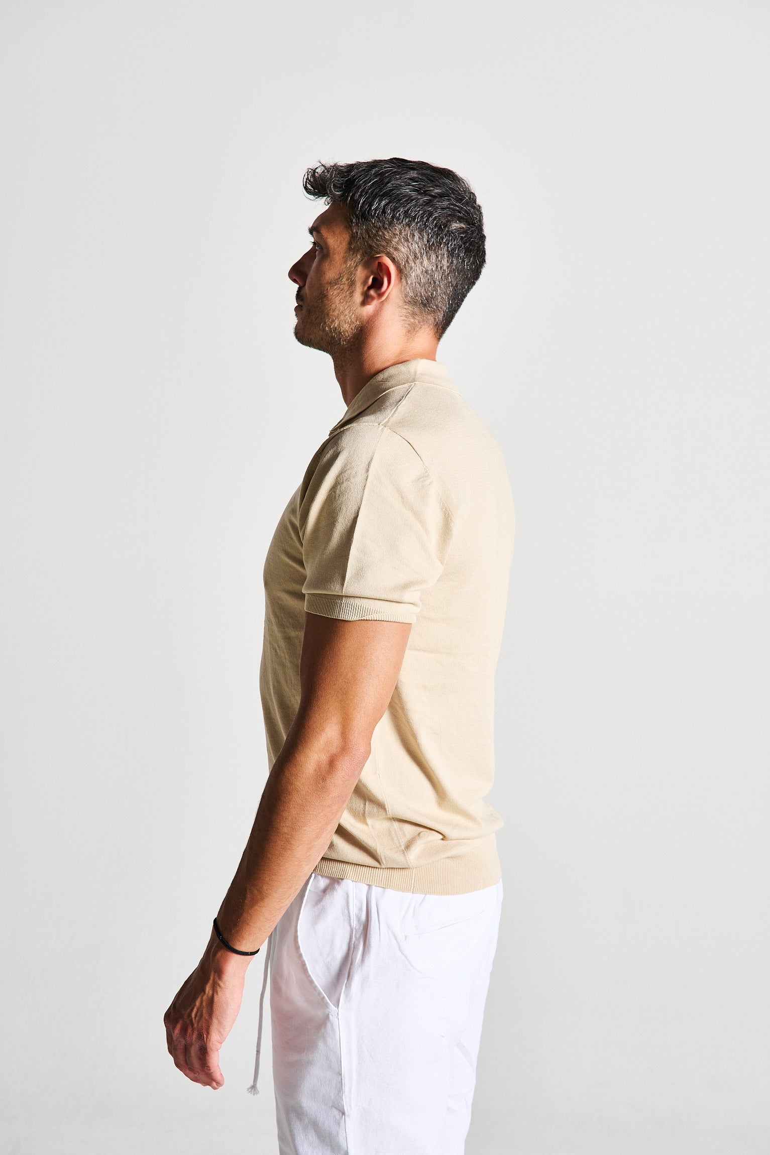 POLO IN FILO BEIGE