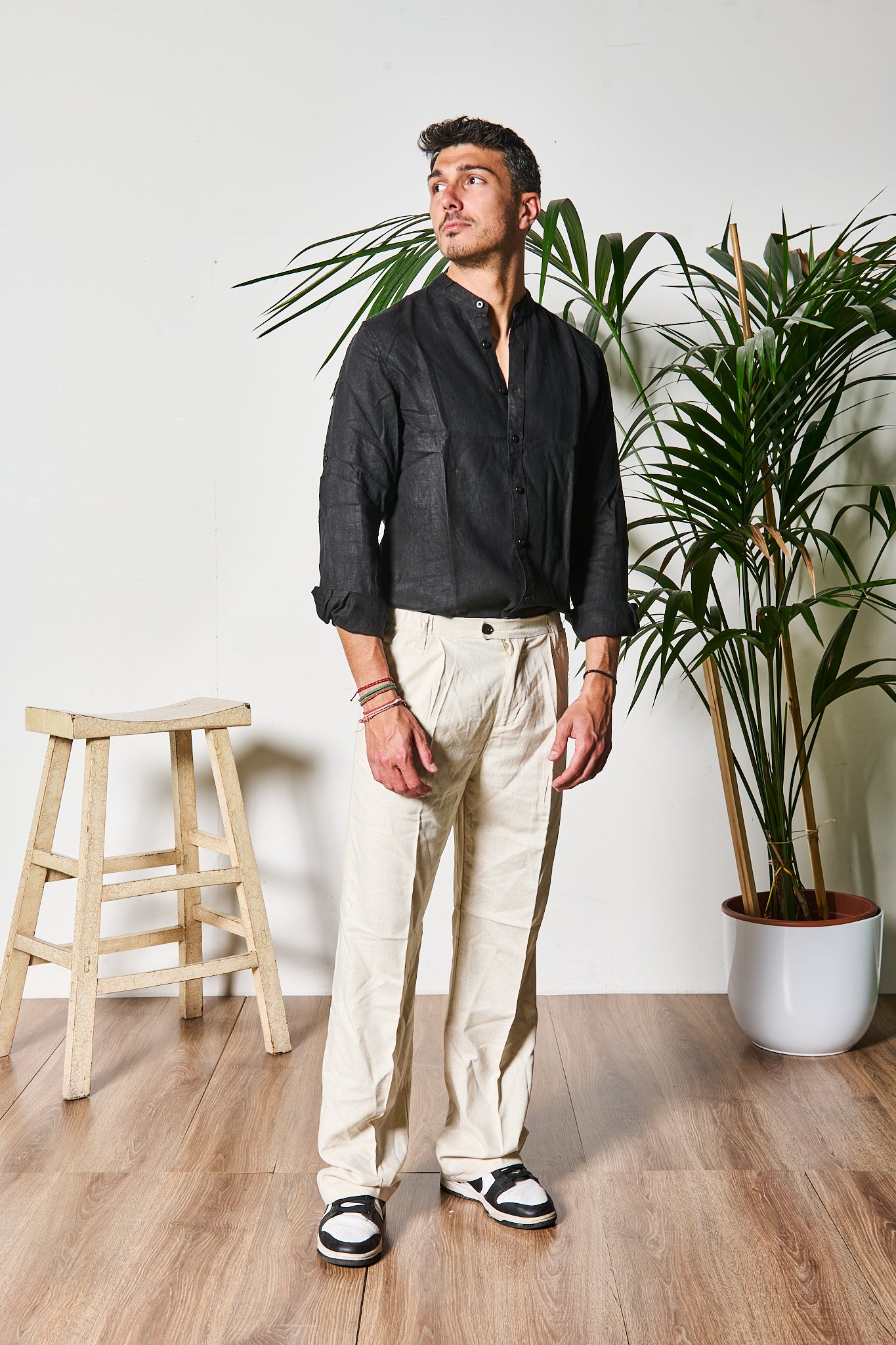 CAMICIA IN LINO COREANA