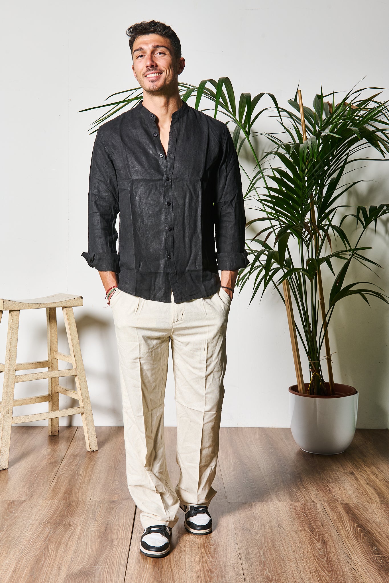 CAMICIA IN LINO COREANA