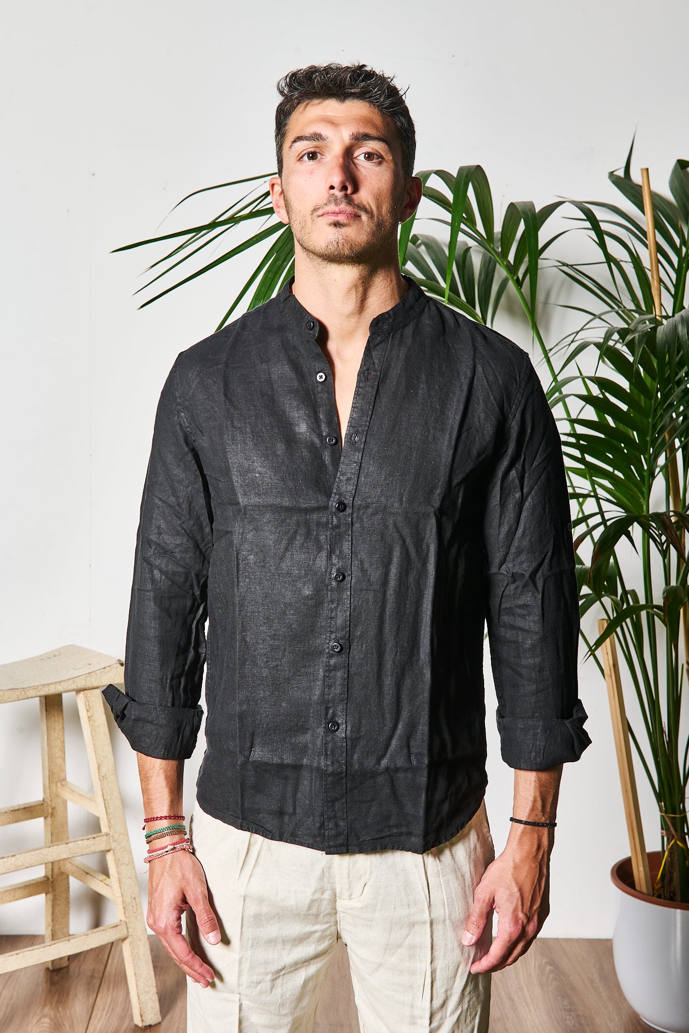 CAMICIA IN LINO COREANA