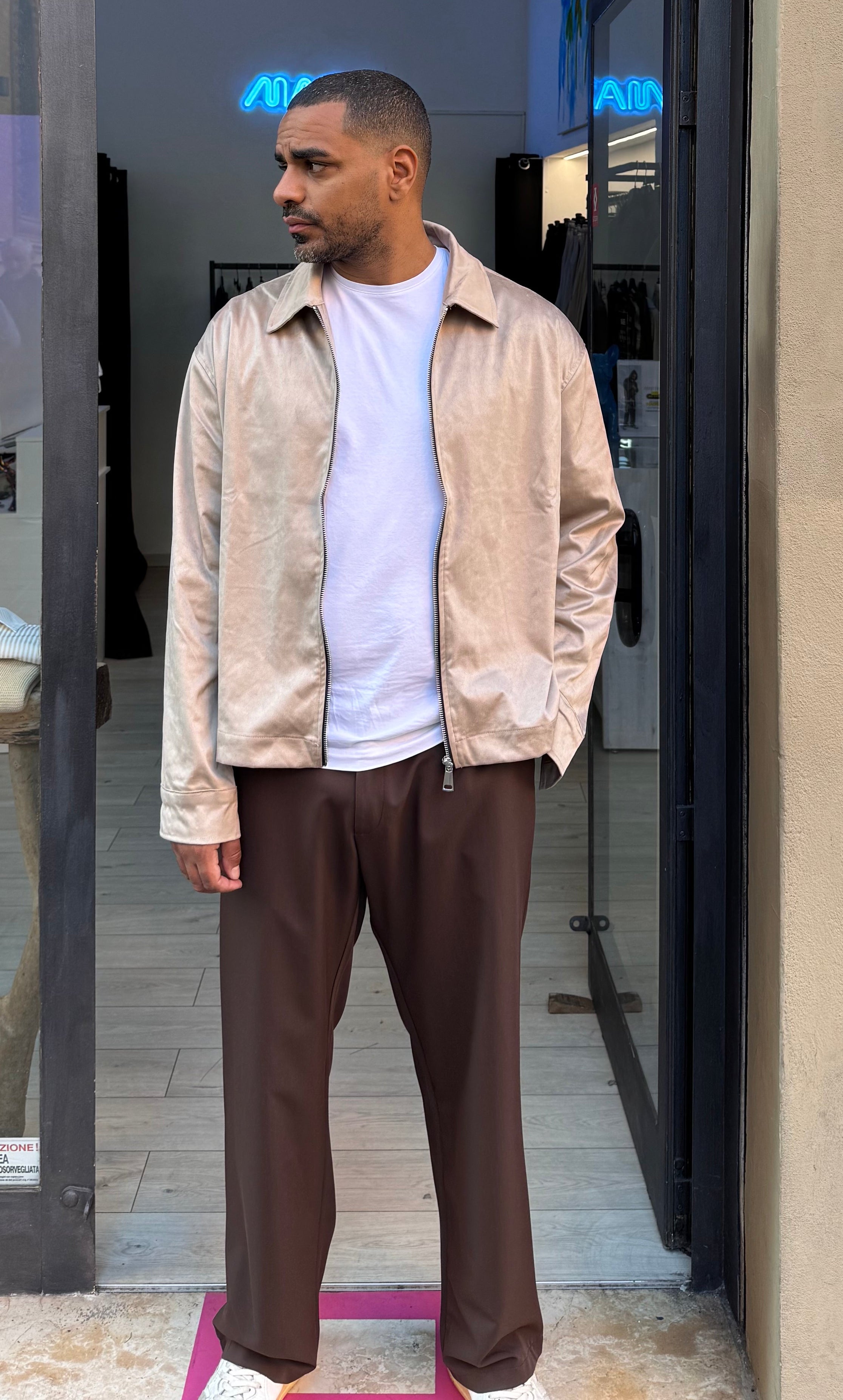 GIACCA SCAMOSCIATA CAMMELLO