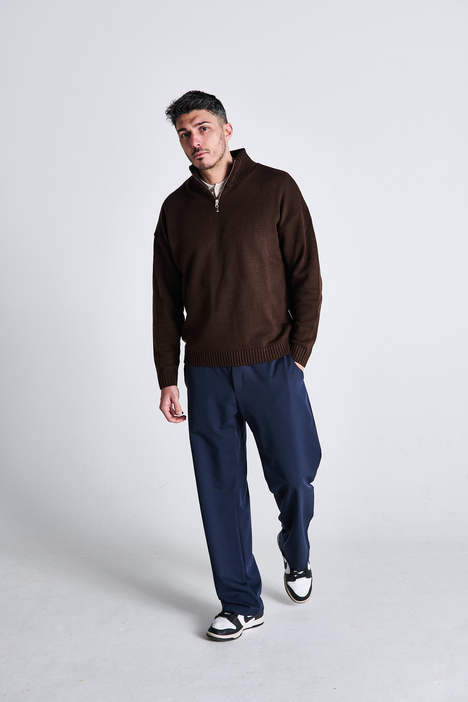 MAGLIONE BROWN ZIP