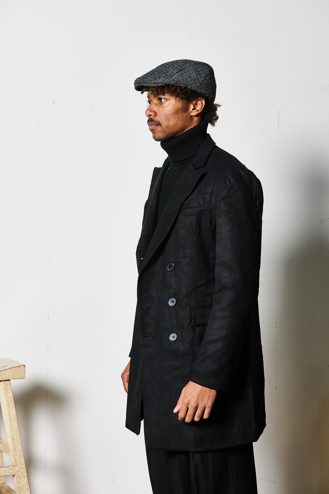 CAPPOTTO NERO DOPPIOPETTO