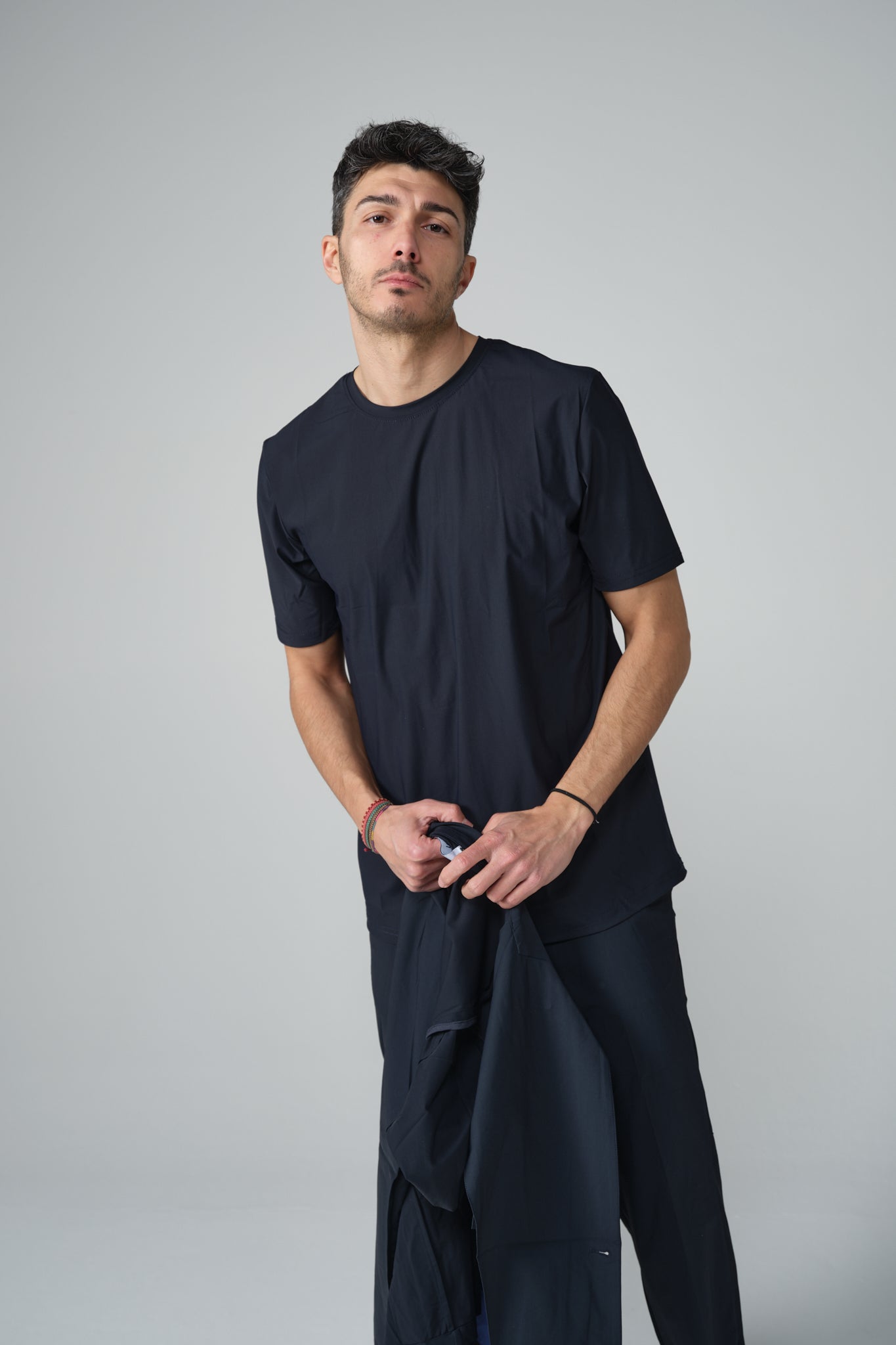 T-SHIRT FILO DI SCOZIA BLU