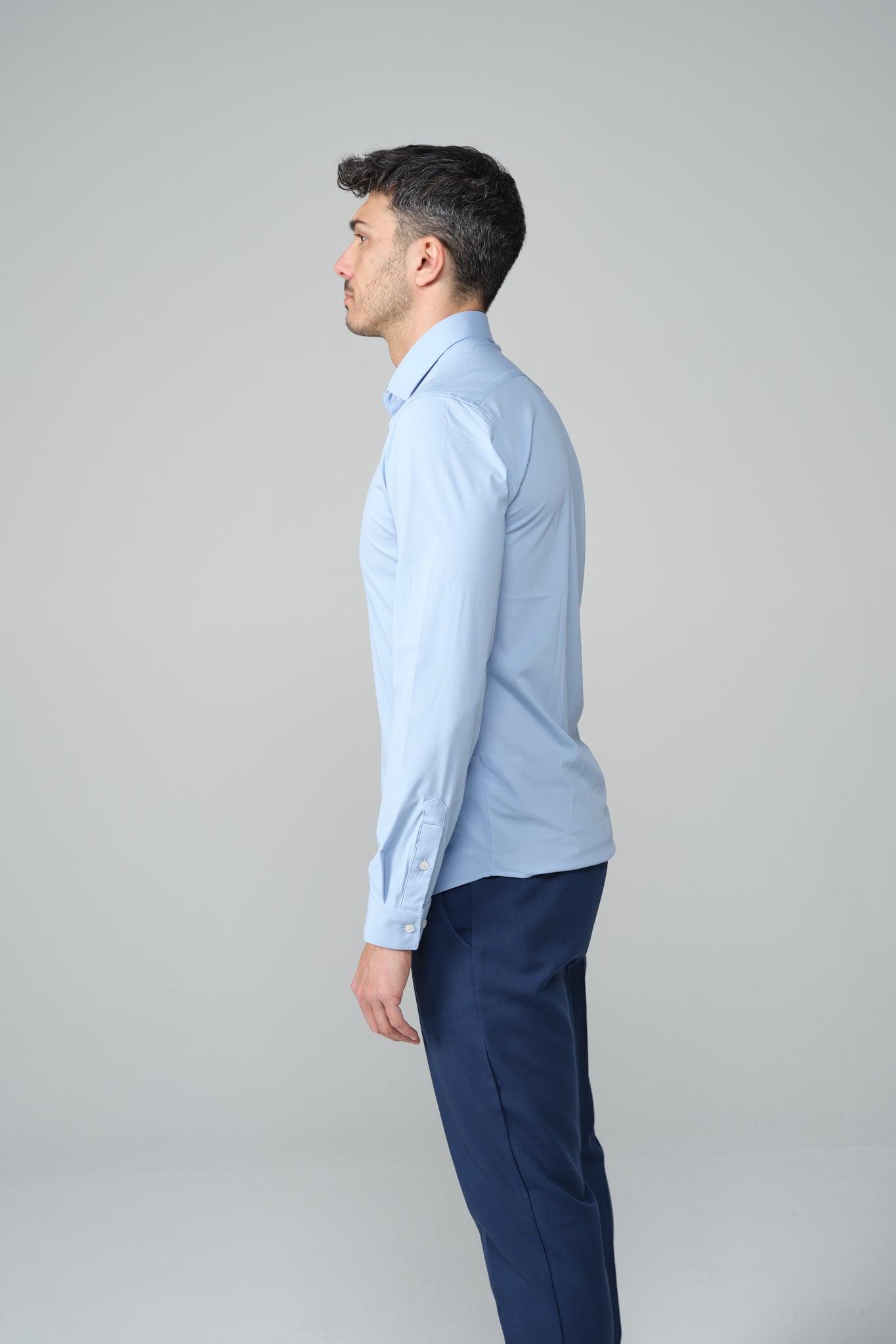 CAMICIA AZZURRA NO STIRO