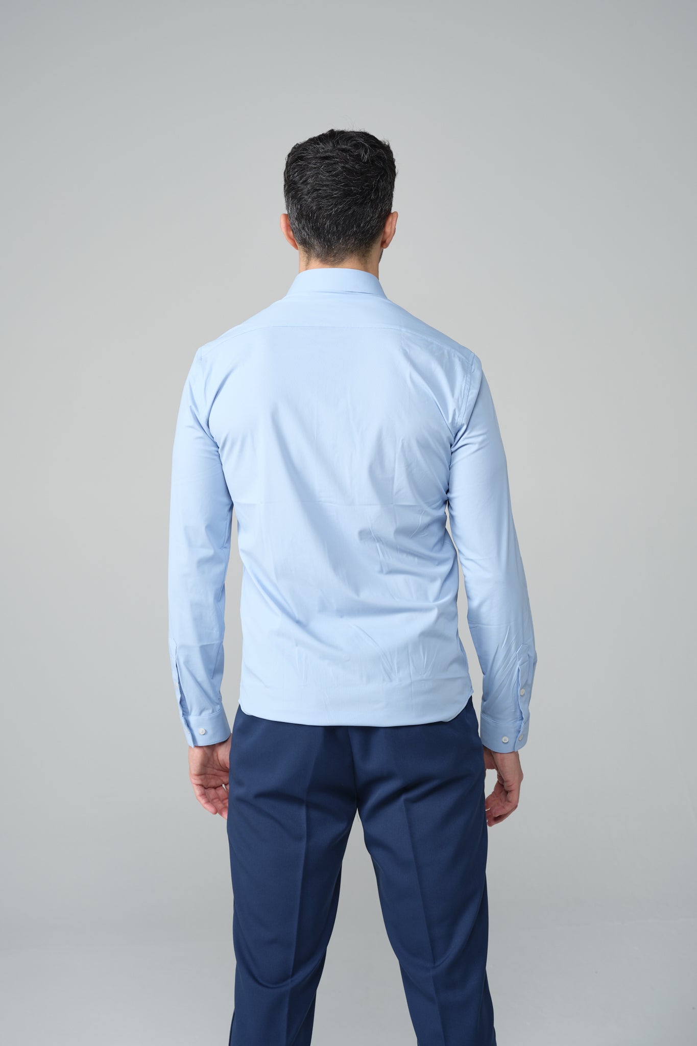 CAMICIA AZZURRA NO STIRO