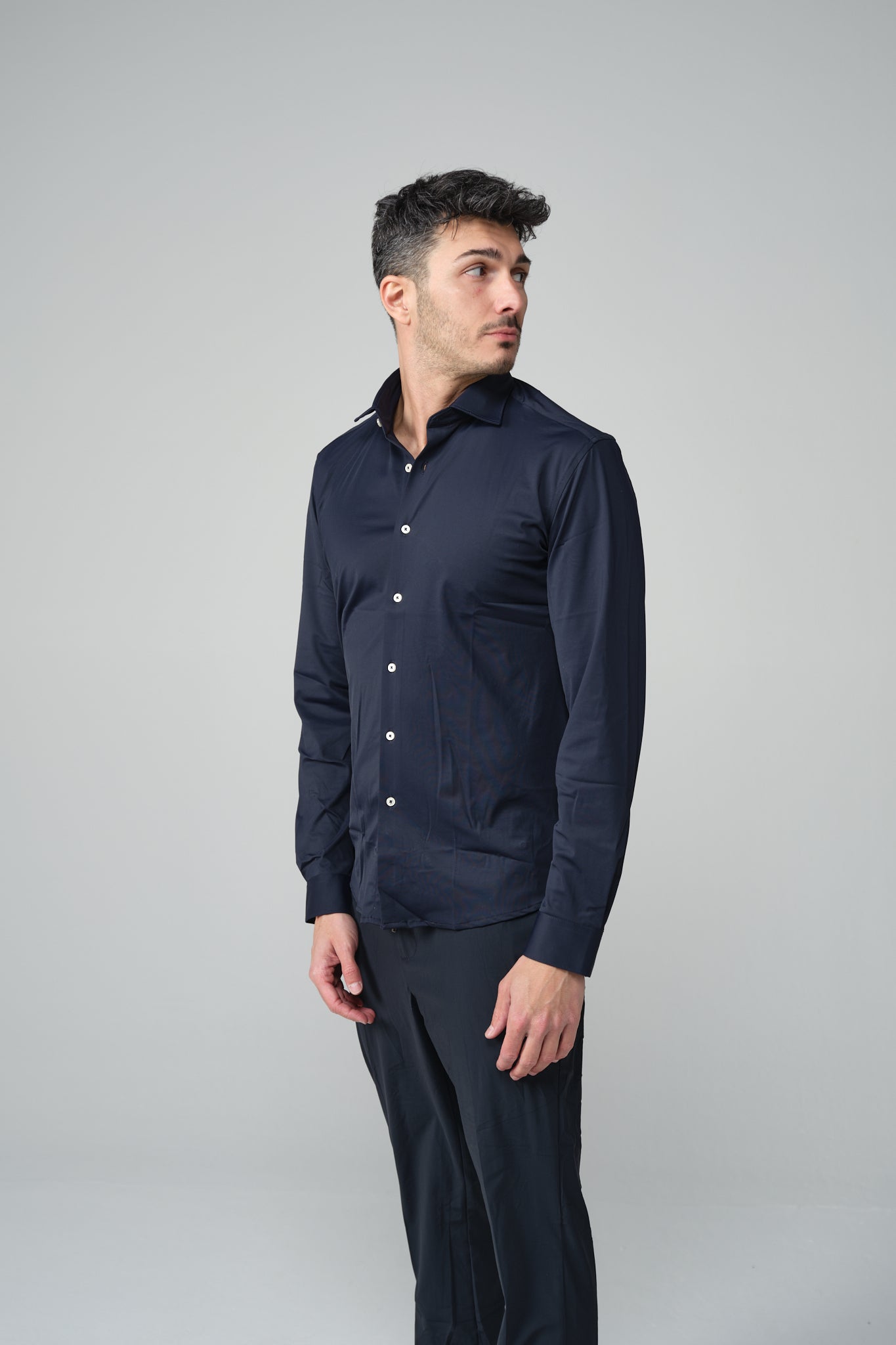 CAMICIA BLU NO STIRO