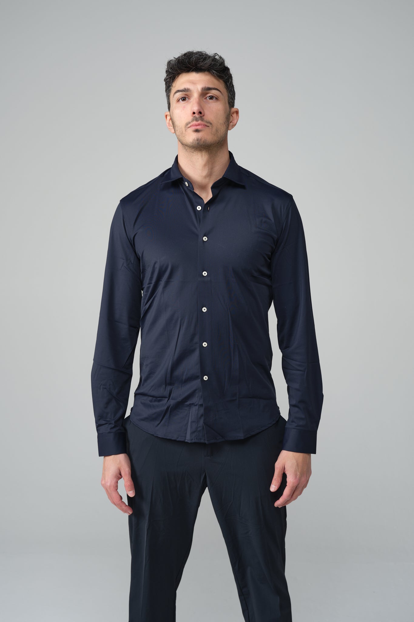 CAMICIA BLU NO STIRO