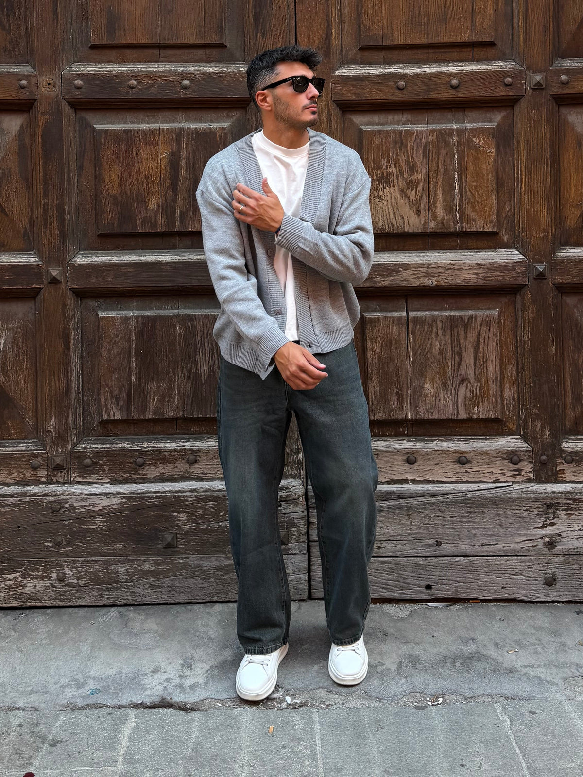 CARDIGAN GRIGIO