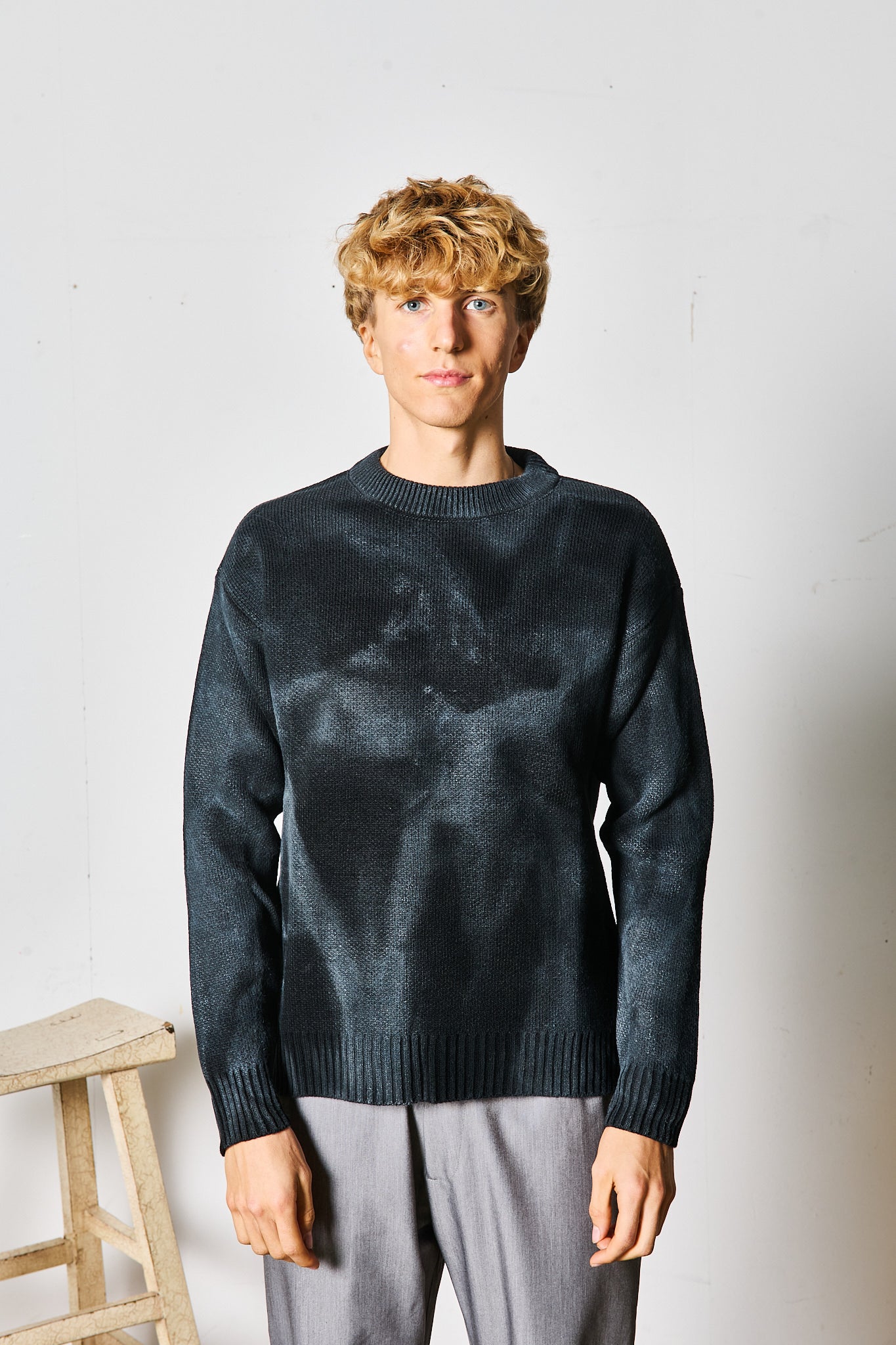 MAGLIONE SFUMATO NERO