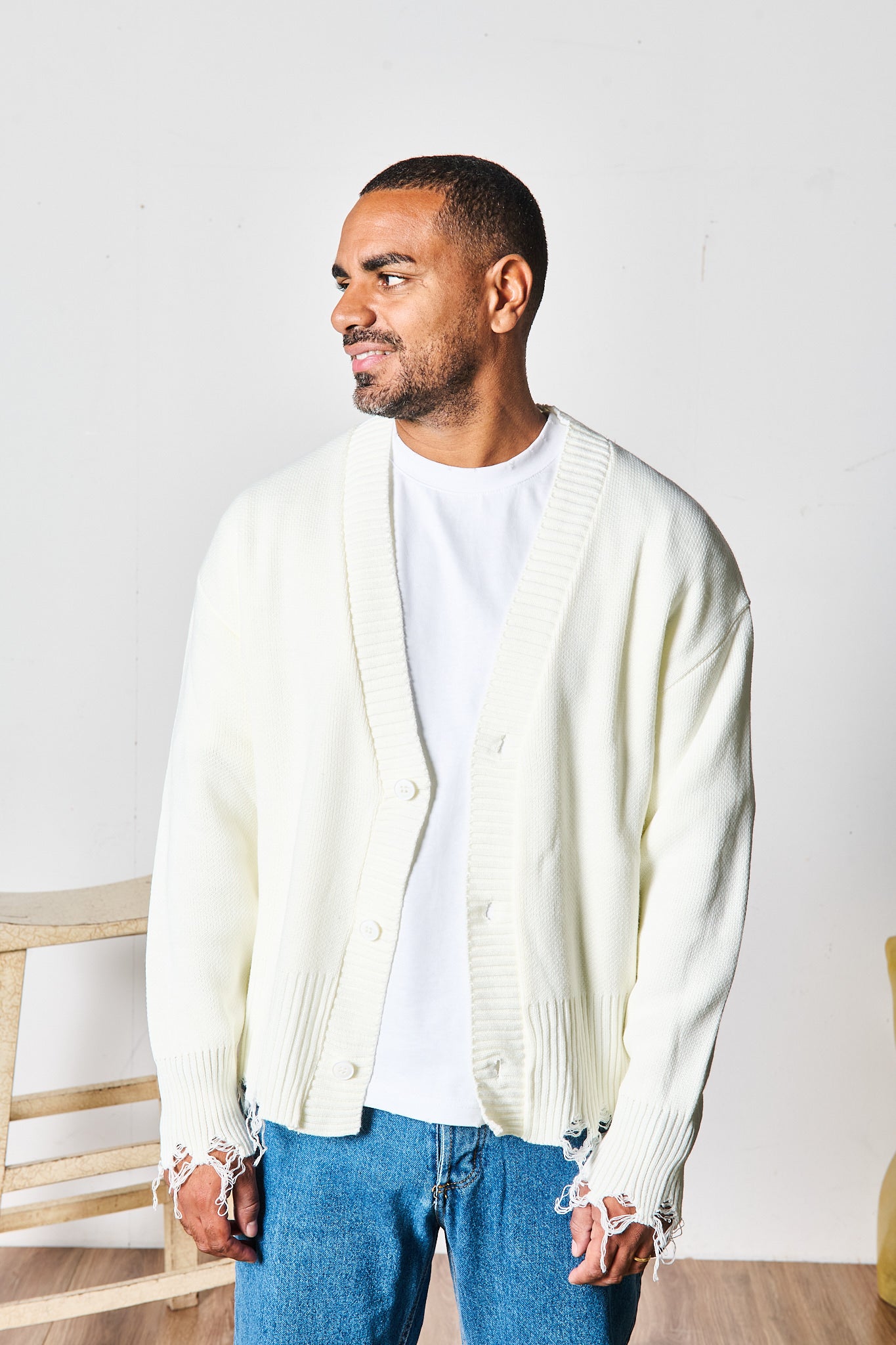 CARDIGAN PANNA SFRANGIATO