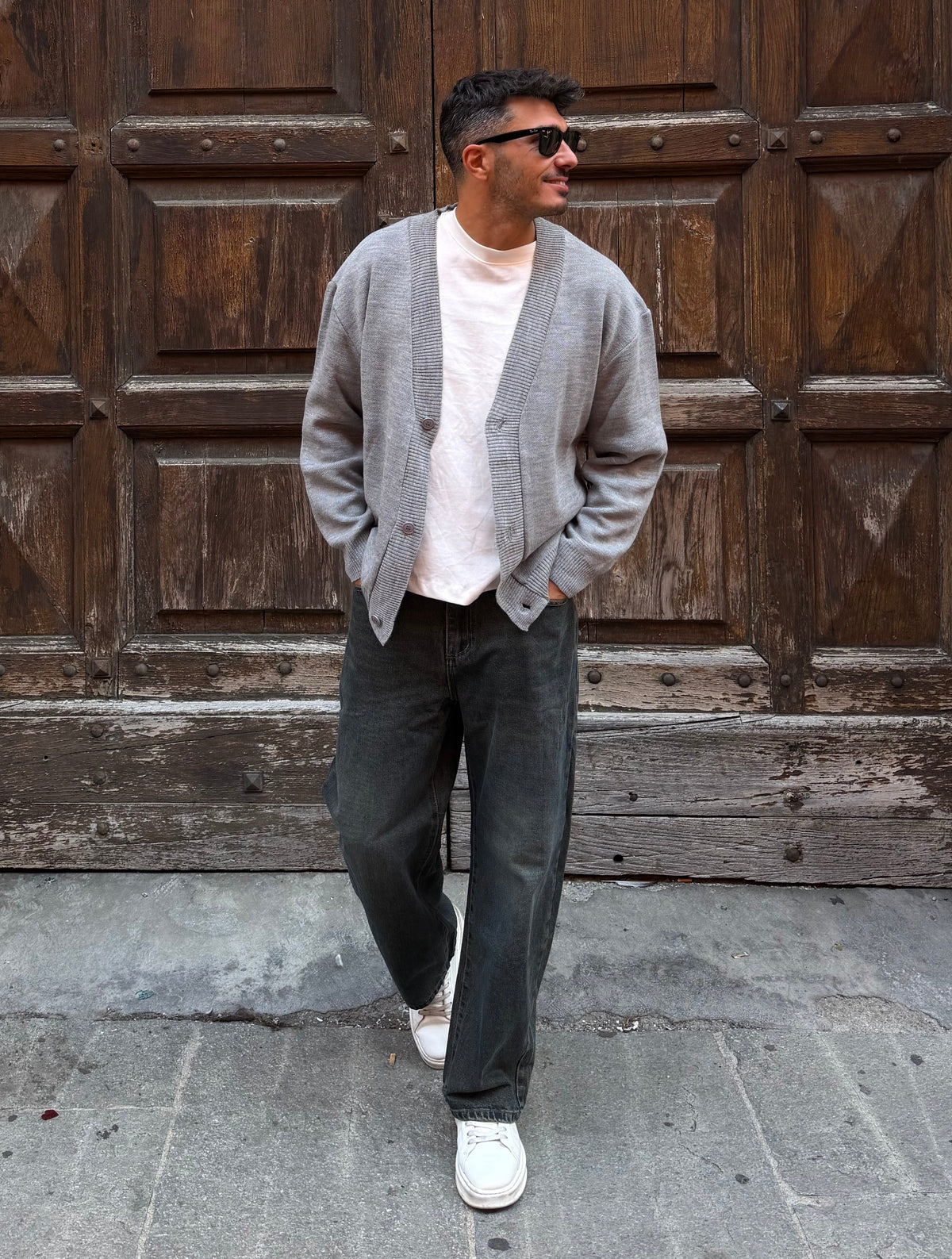 CARDIGAN GRIGIO