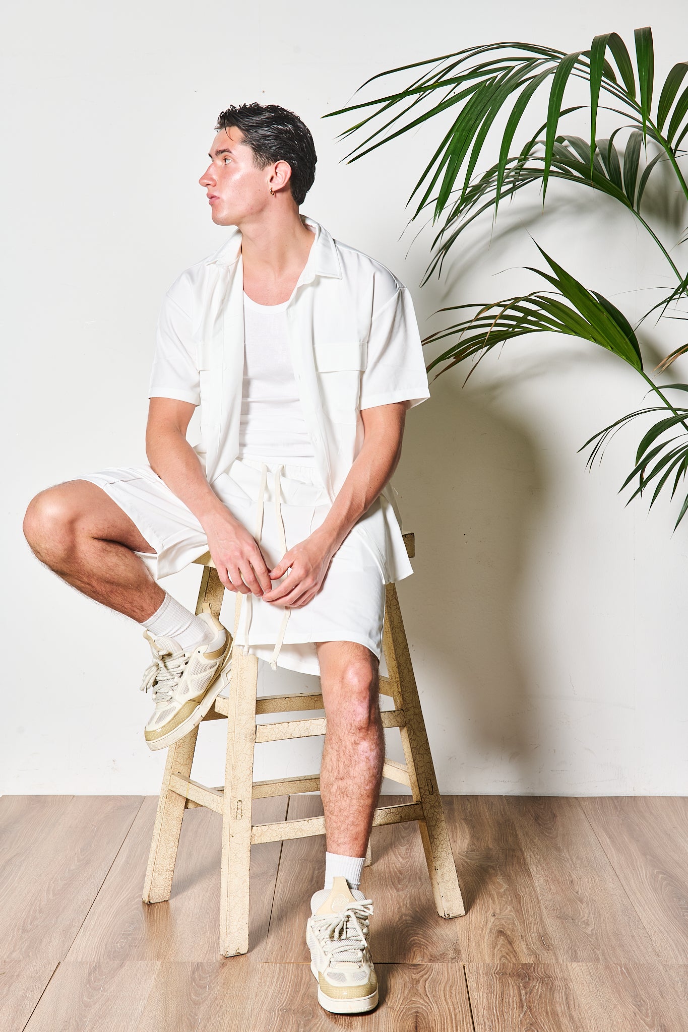COMPLETO REBEL BERMUDA WHITE