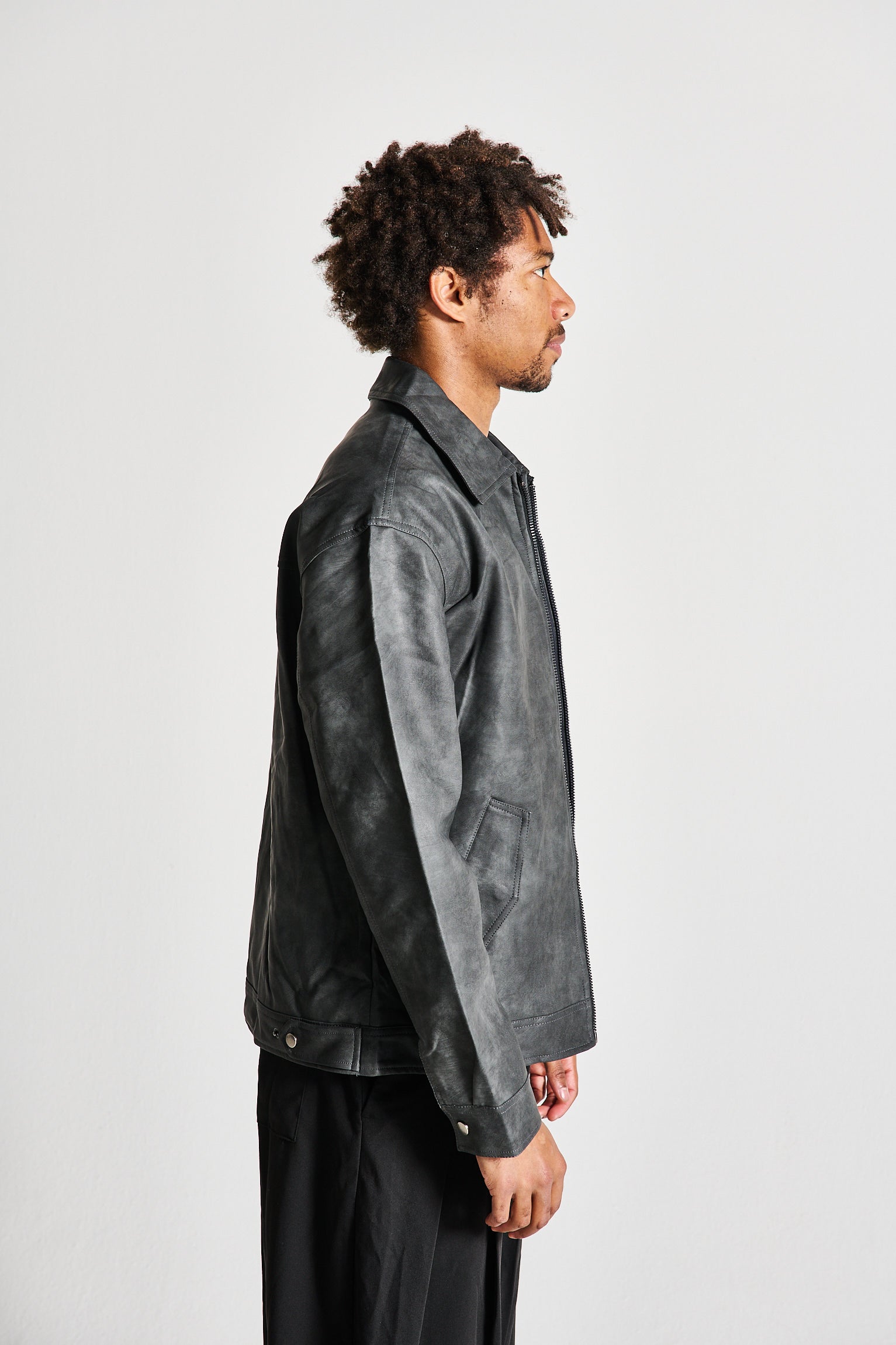 GIACCA ECO-PELLE SLAVATA