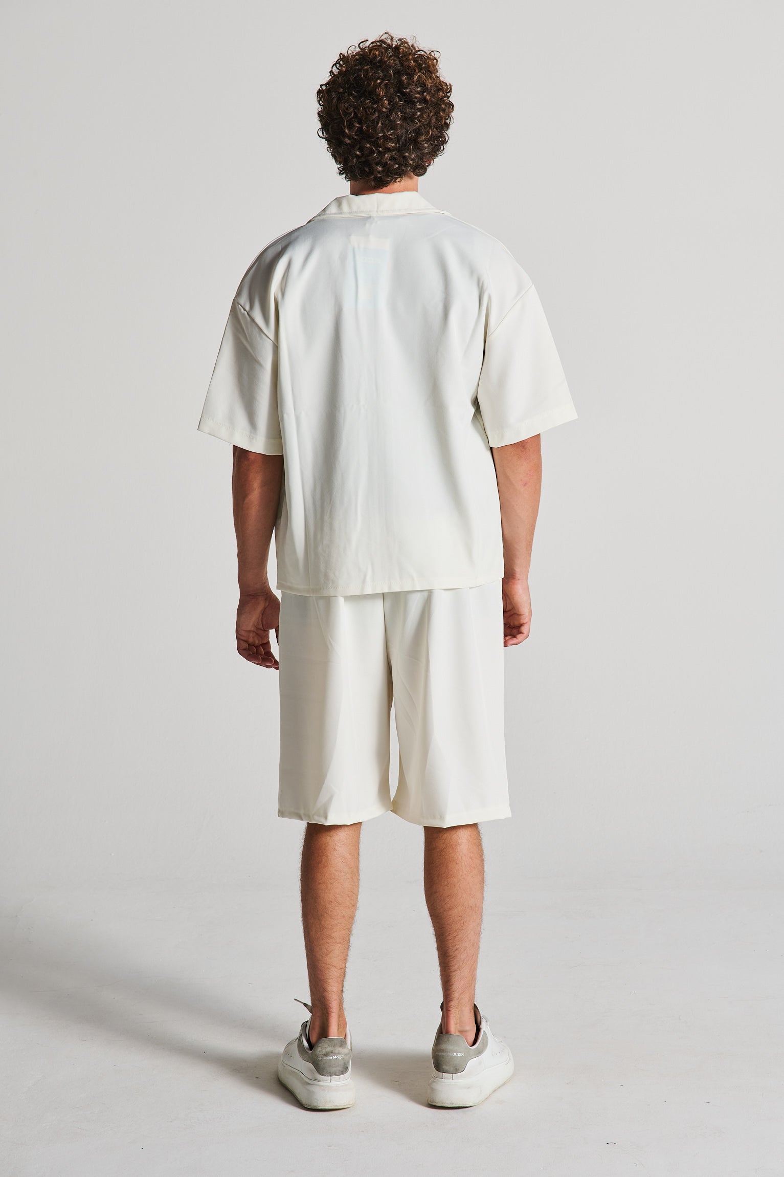 COMPLETO ZIP BIANCO BERMUDA