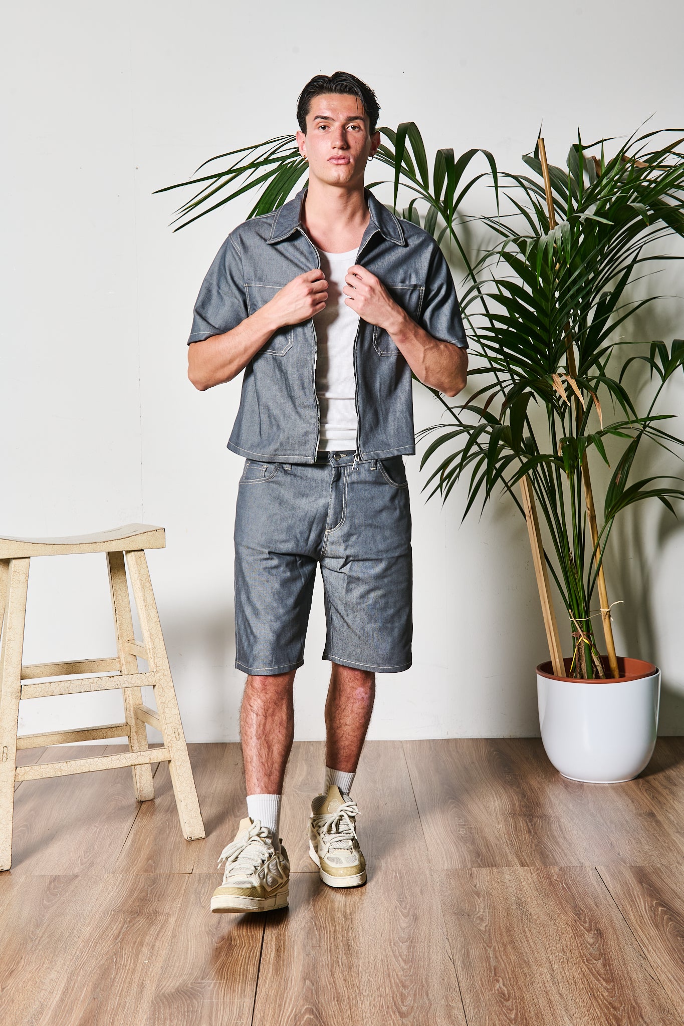 COMPLETO DENIM BERMUDA