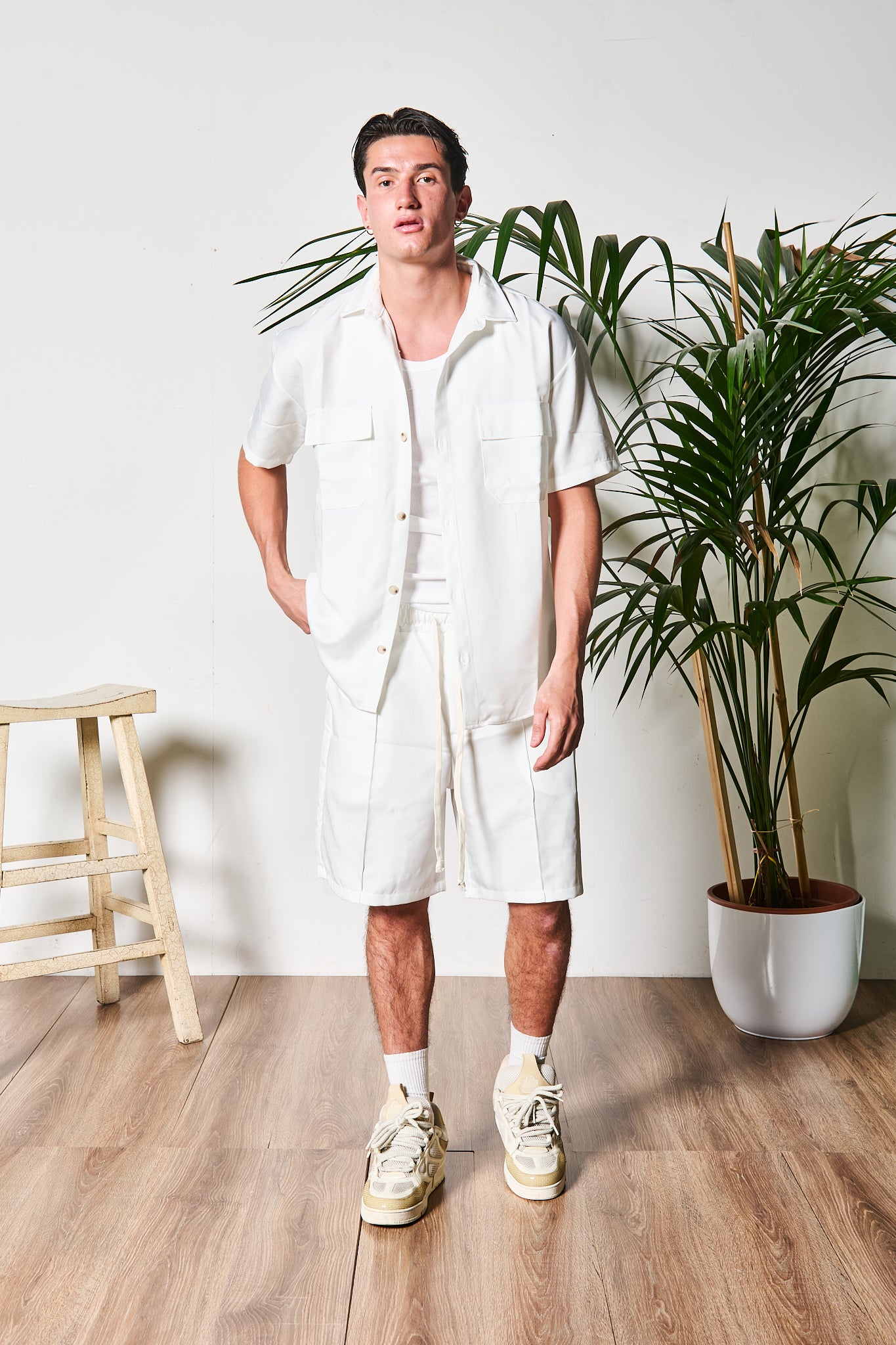 COMPLETO REBEL BERMUDA WHITE