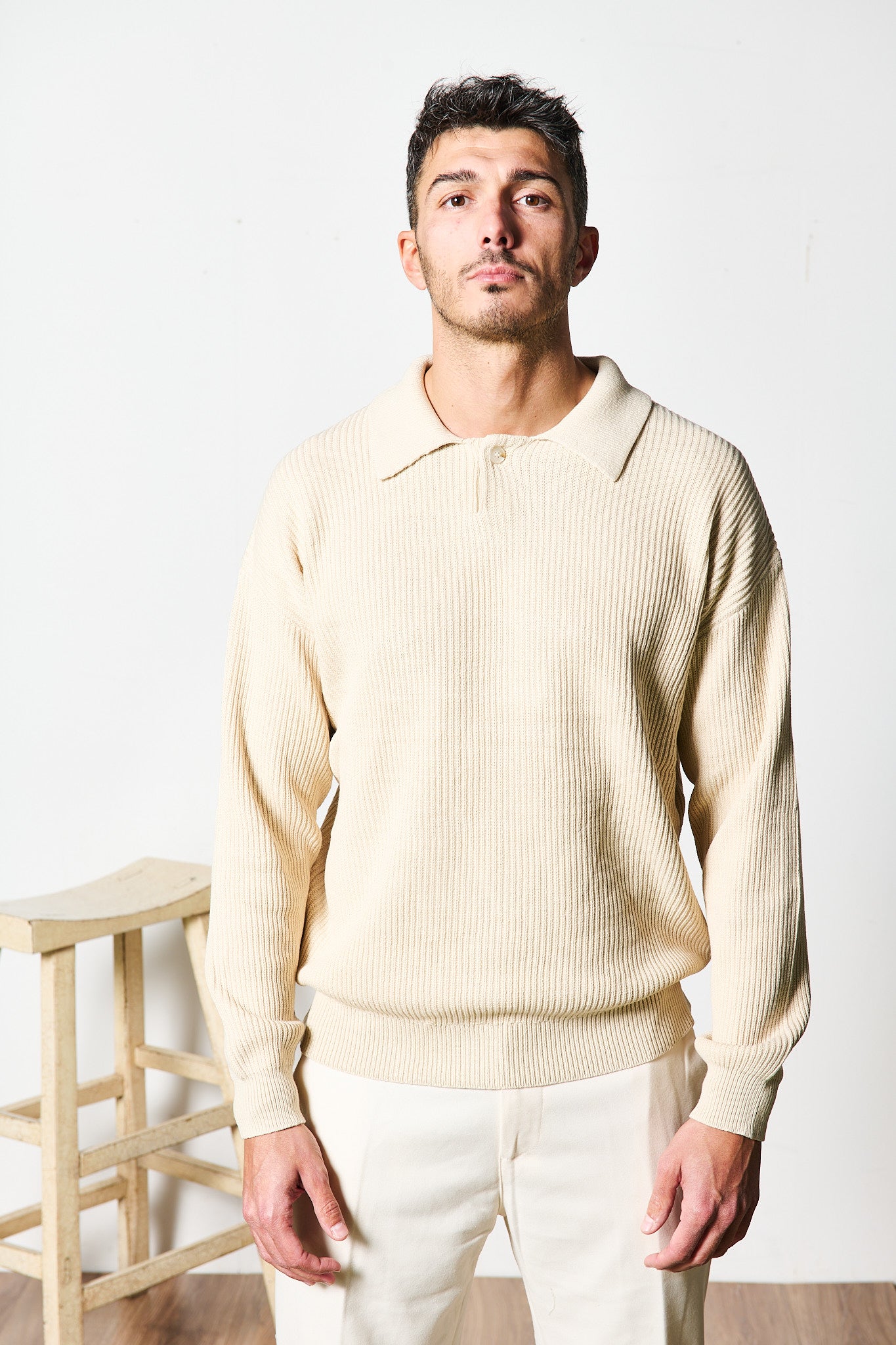MAGLIONE POLO BEIGE